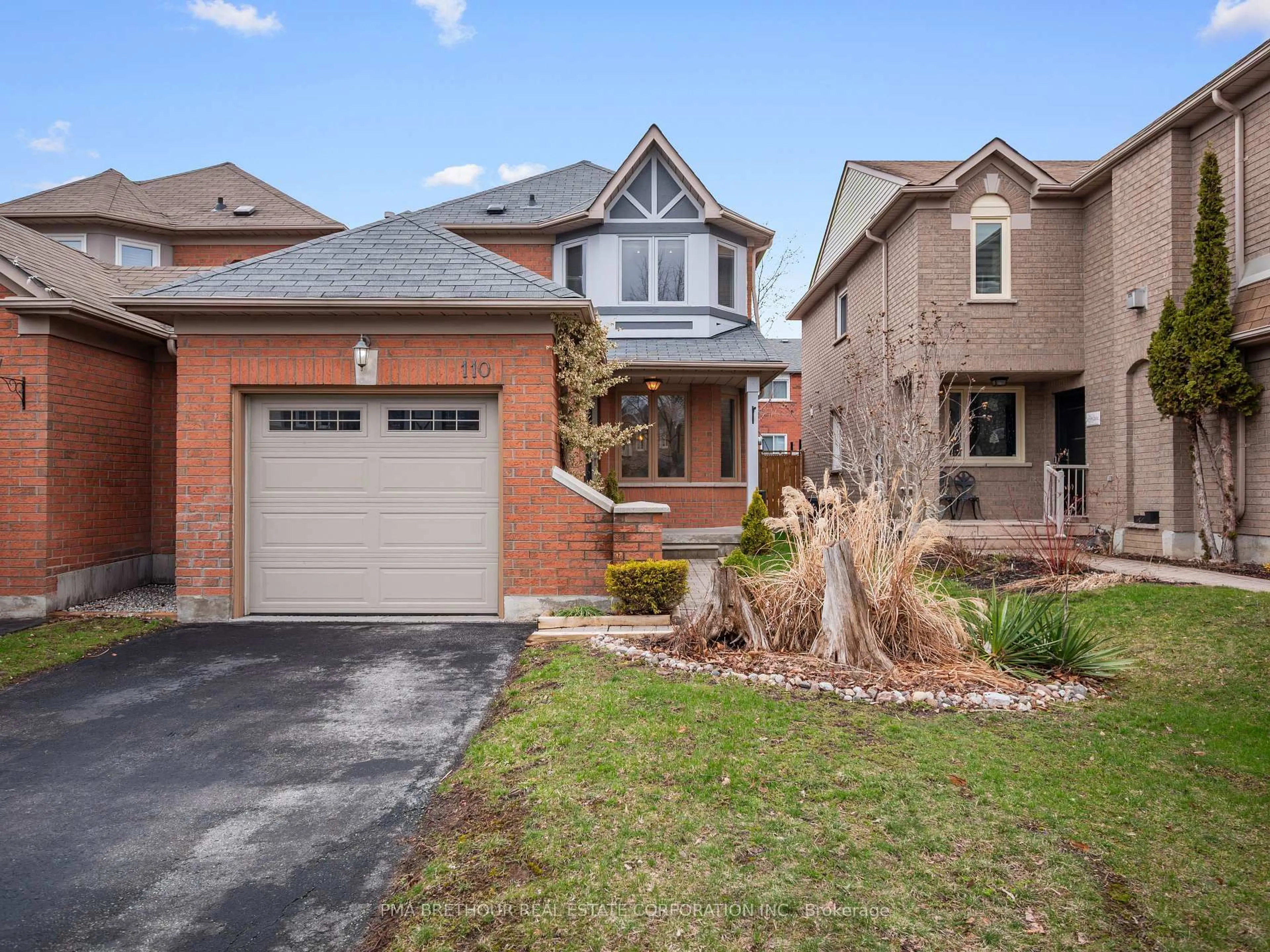 Home with brick exterior material, street for 110 White Pine Cres, Pickering Ontario L1V 6S3