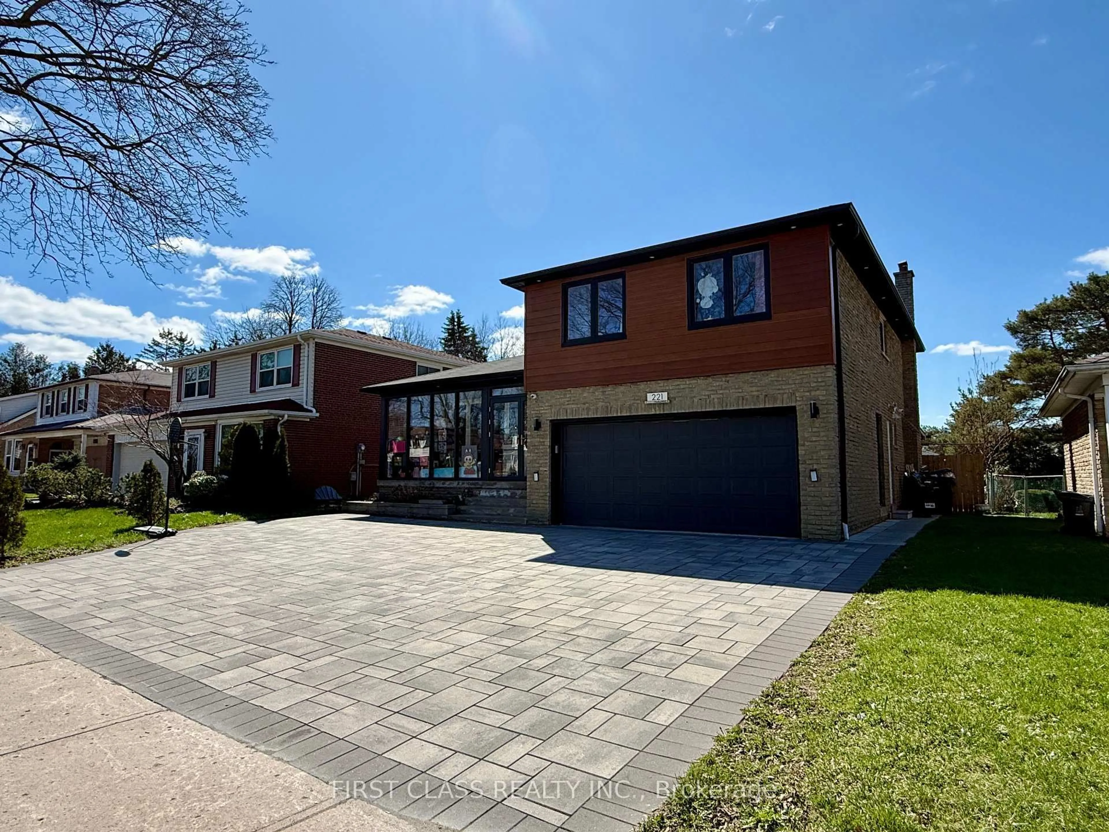 Home with brick exterior material, street for 221 Chartland Blvd, Toronto Ontario M1S 2S4