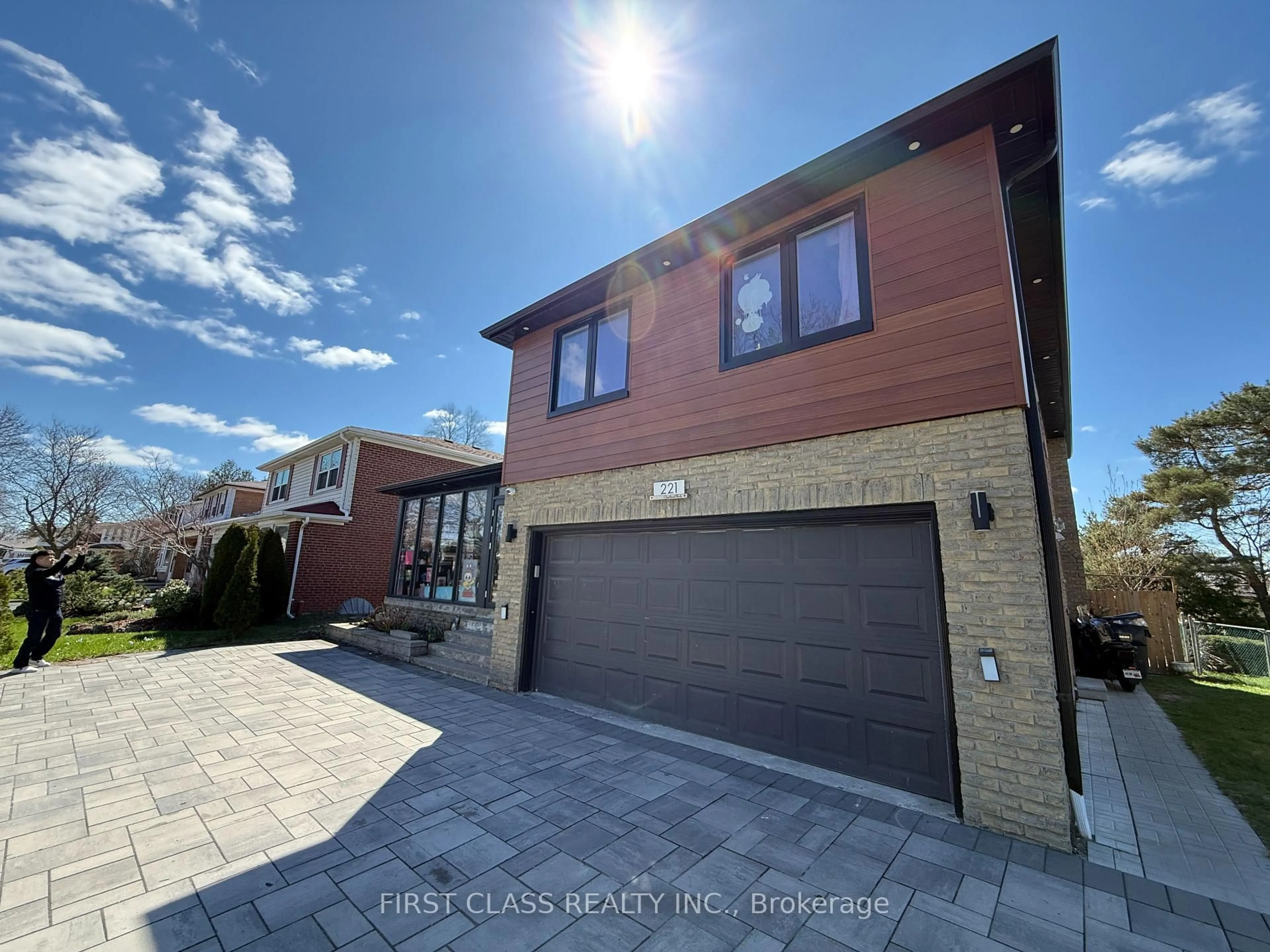 Home with brick exterior material, street for 221 Chartland Blvd, Toronto Ontario M1S 2S4