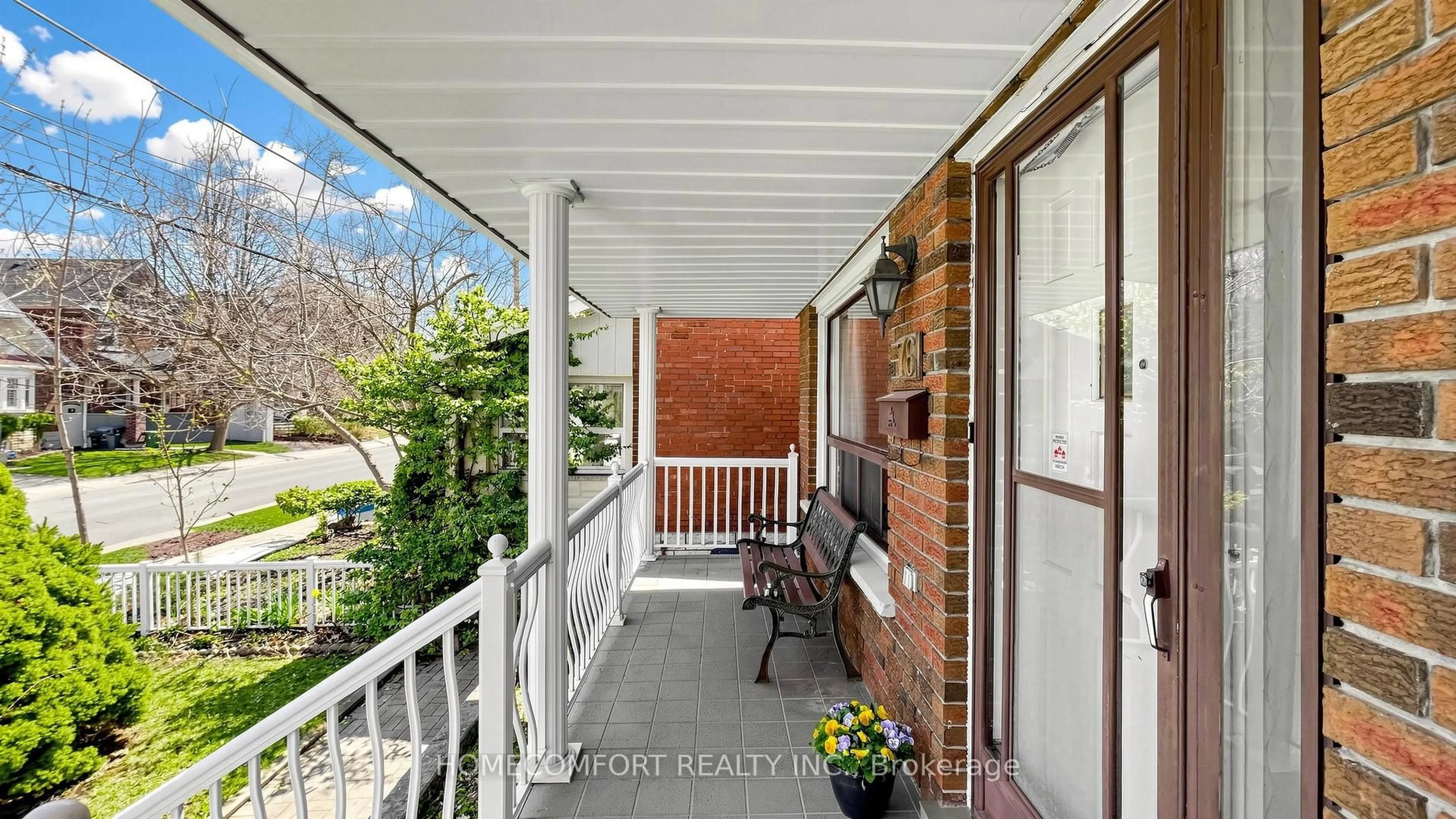 Patio, street for 76 Barrington Ave, Toronto Ontario M4C 4Z1