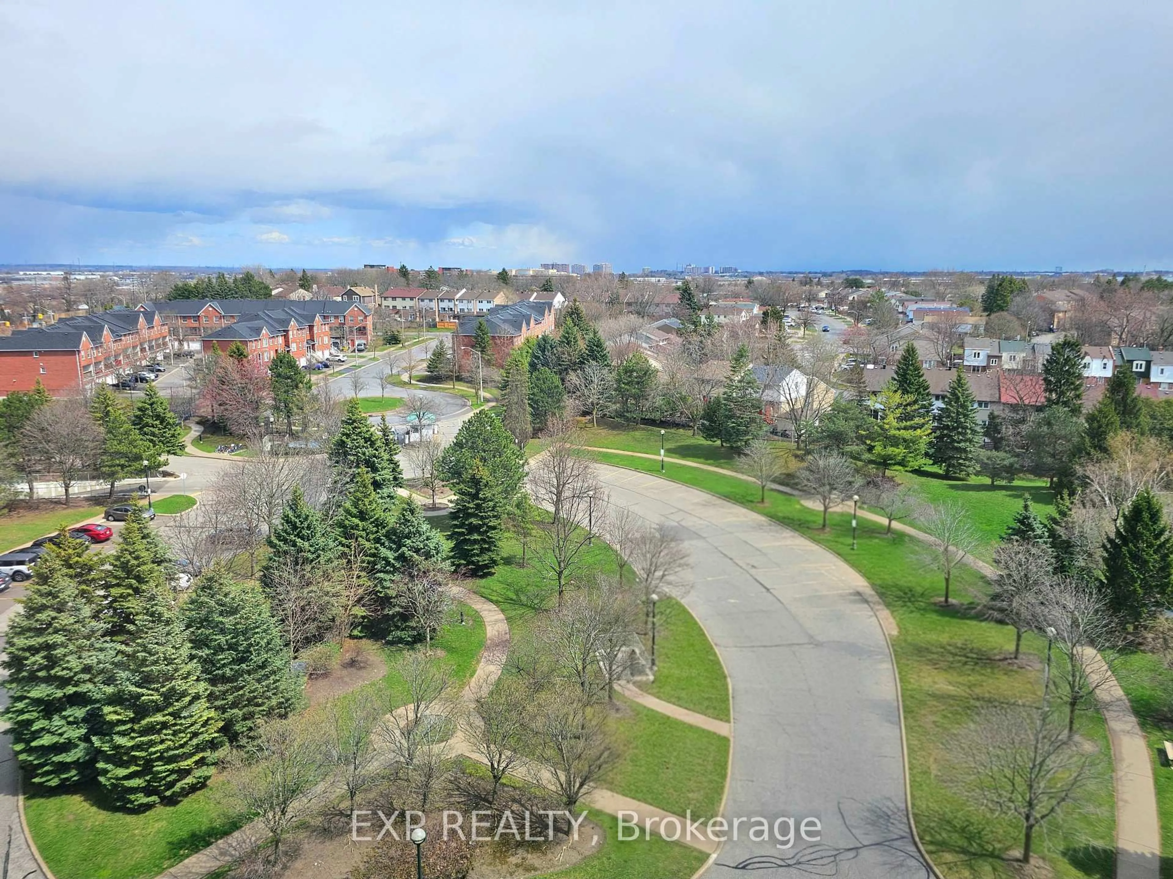 A pic from outside/outdoor area/front of a property/back of a property/a pic from drone, unknown for 2627 Mccowan Rd #1108, Toronto Ontario M1S 5T1