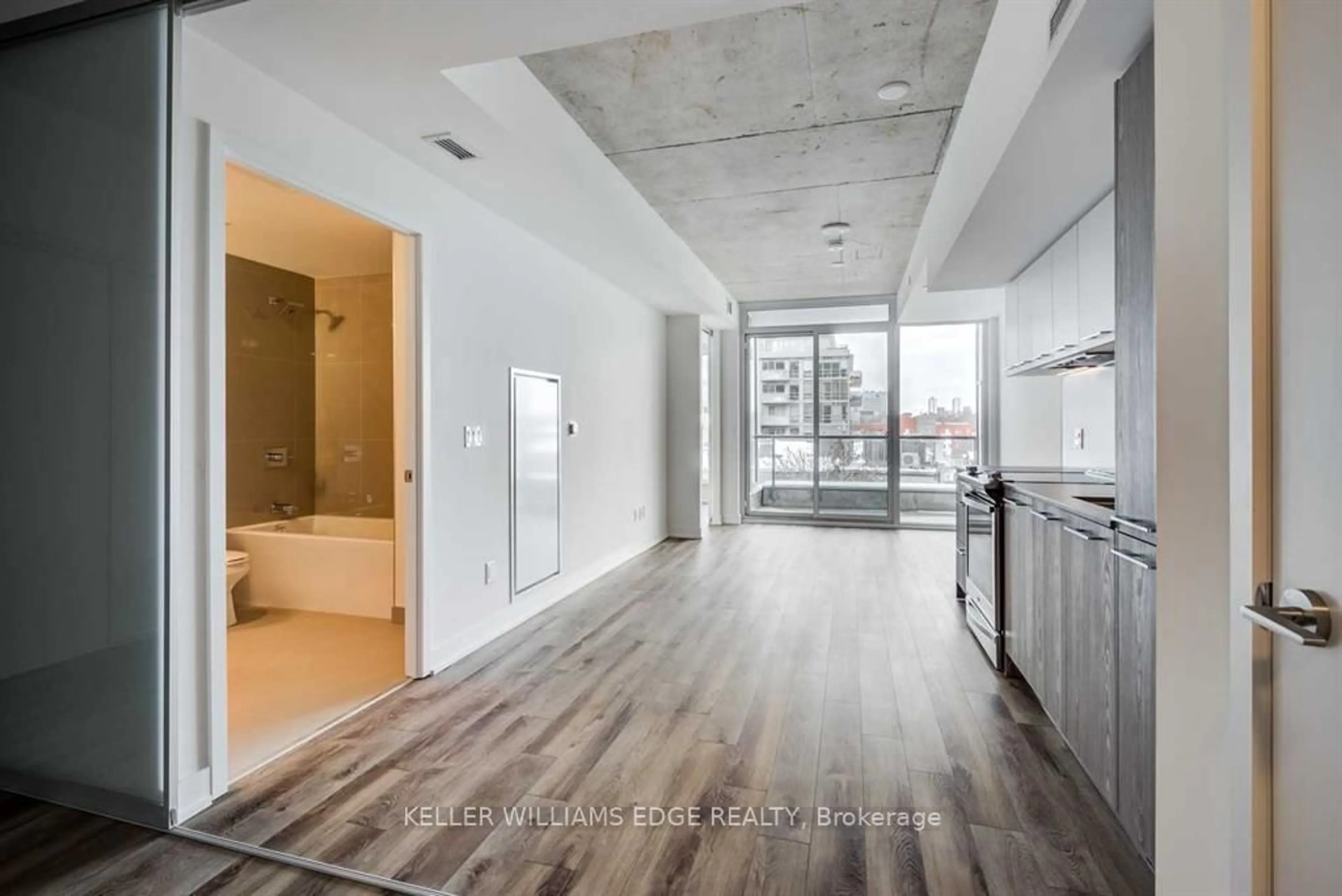 Open concept kitchen, unknown for 30 Baseball Pl #422, Toronto Ontario M4M 0E8