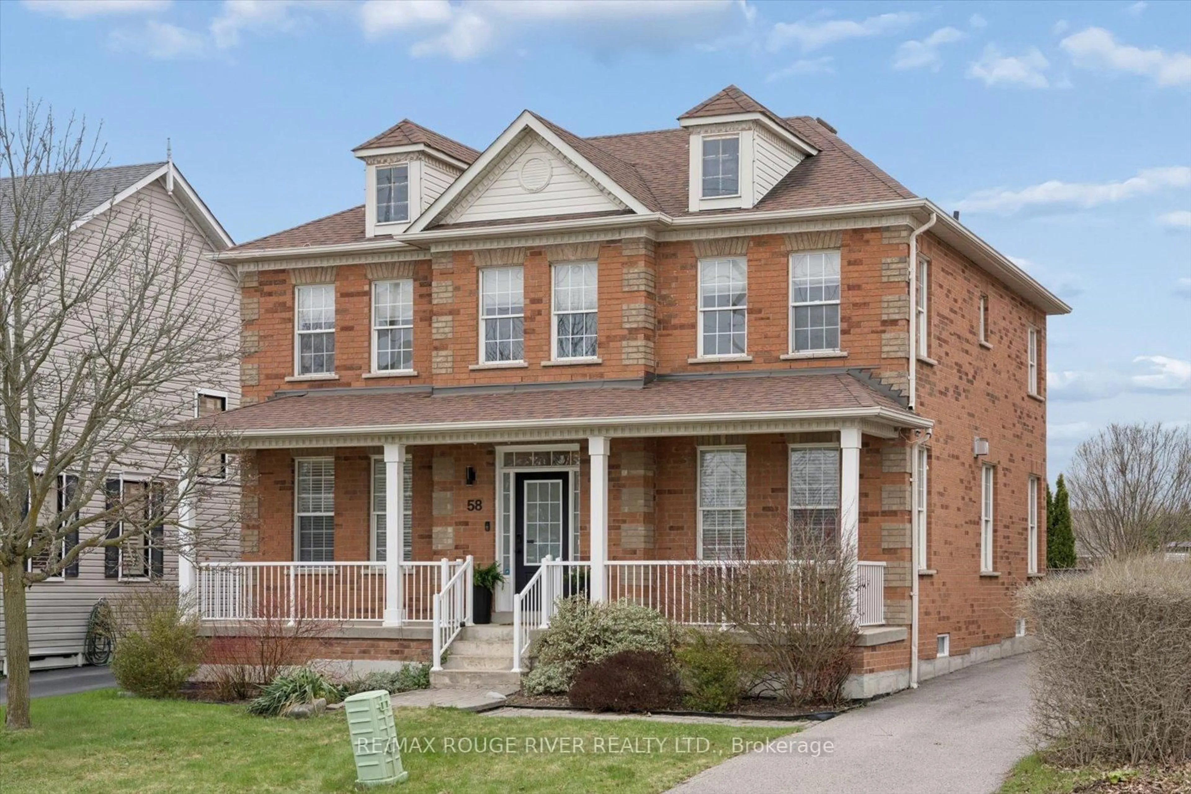 Home with brick exterior material, street for 58 Knox Cres, Whitby Ontario L1M 1C9