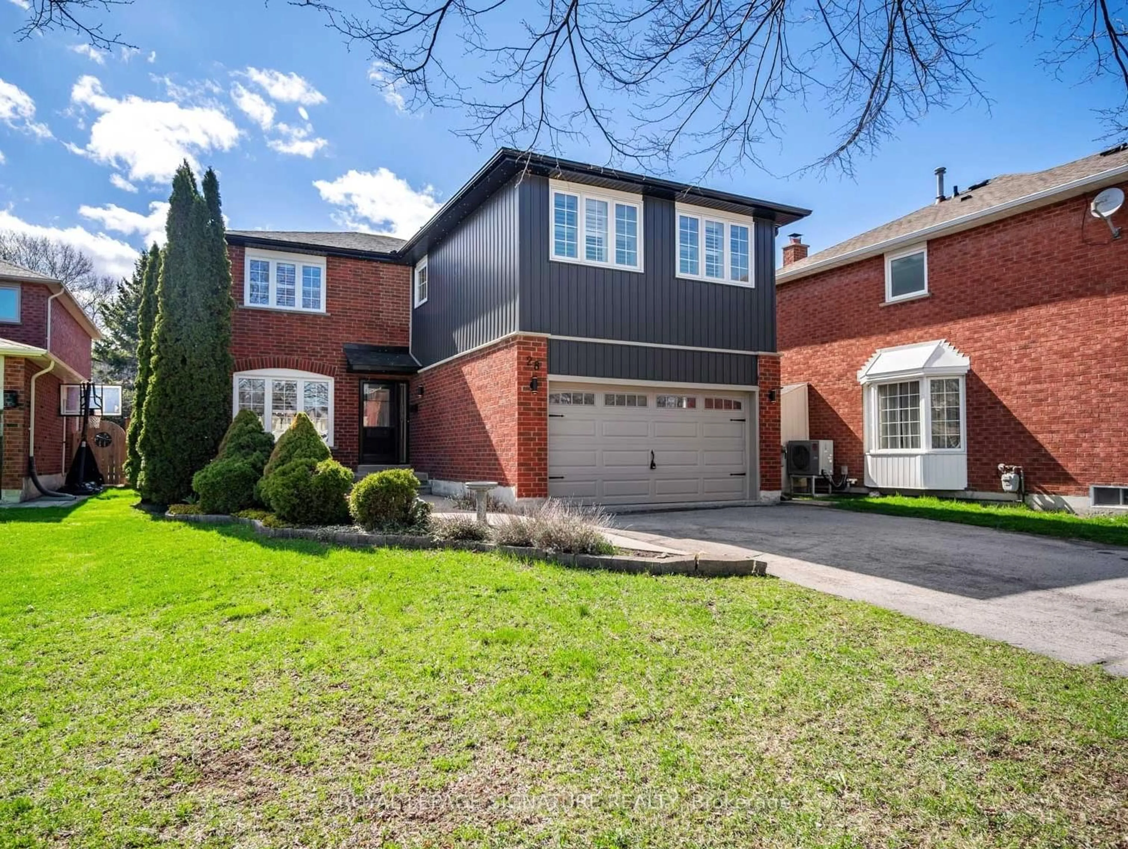 Home with brick exterior material, street for 28 Bowes Garden Crt, Toronto Ontario M1C 4L8