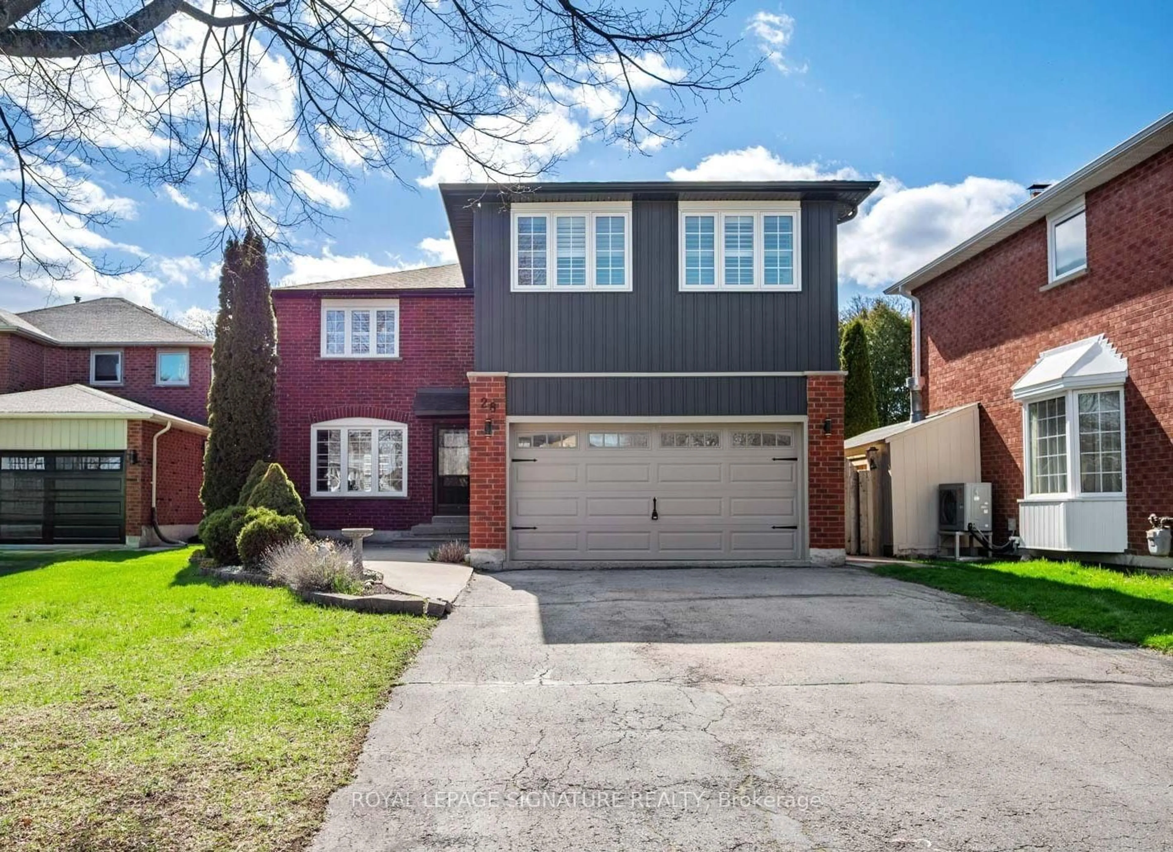 Home with brick exterior material, street for 28 Bowes Garden Crt, Toronto Ontario M1C 4L8
