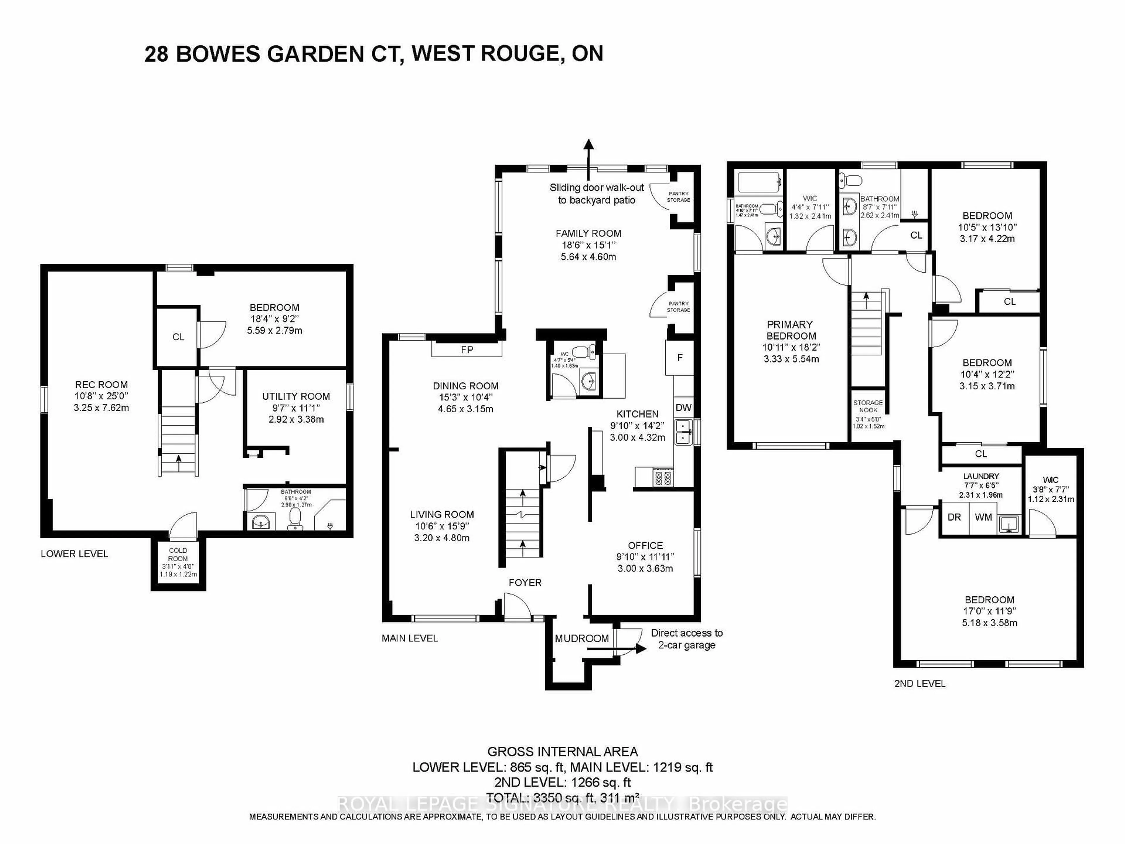 Floor plan for 28 Bowes Garden Crt, Toronto Ontario M1C 4L8