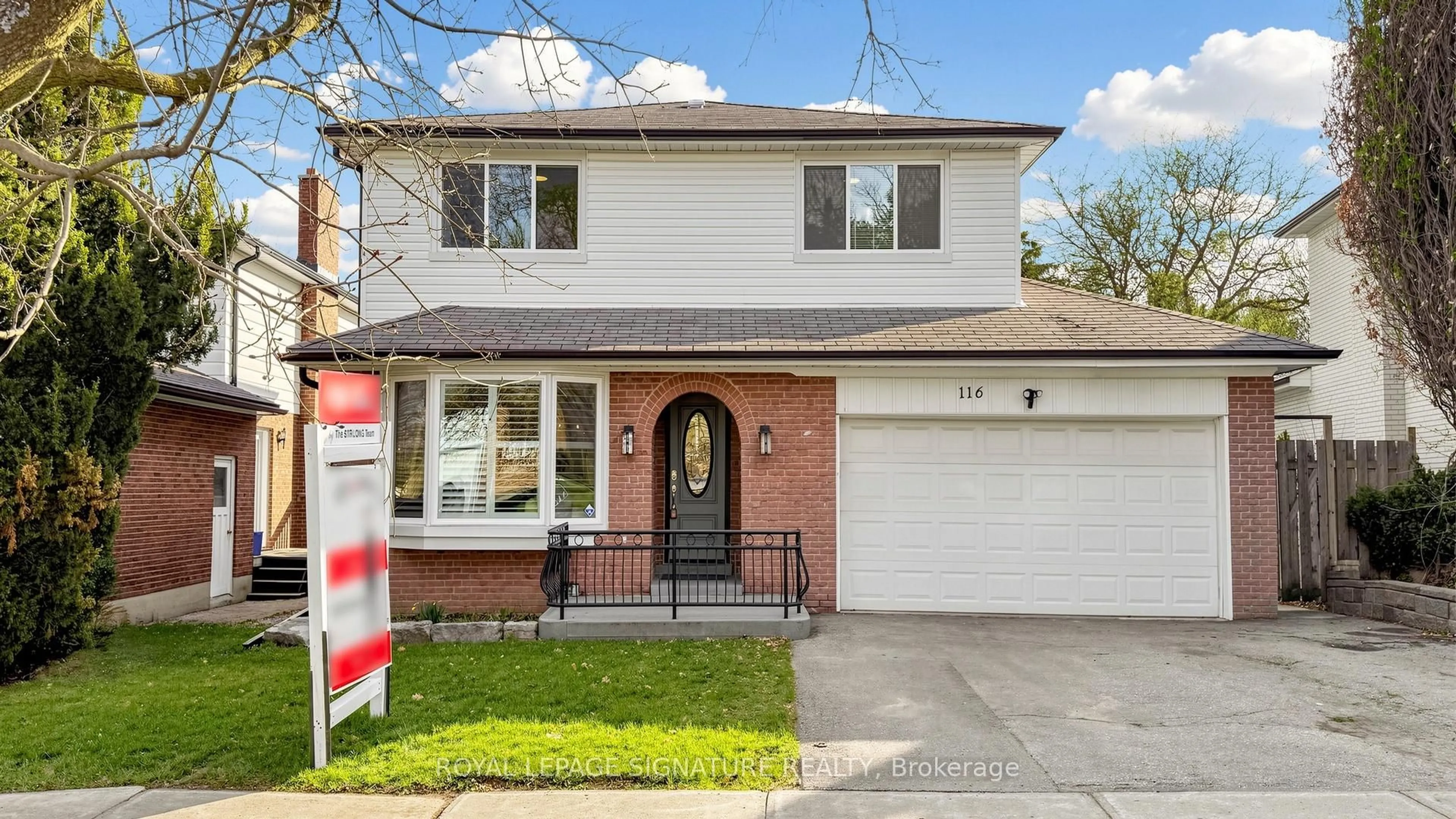 Home with brick exterior material, street for 116 Oakmeadow Blvd, Toronto Ontario M1E 4G7