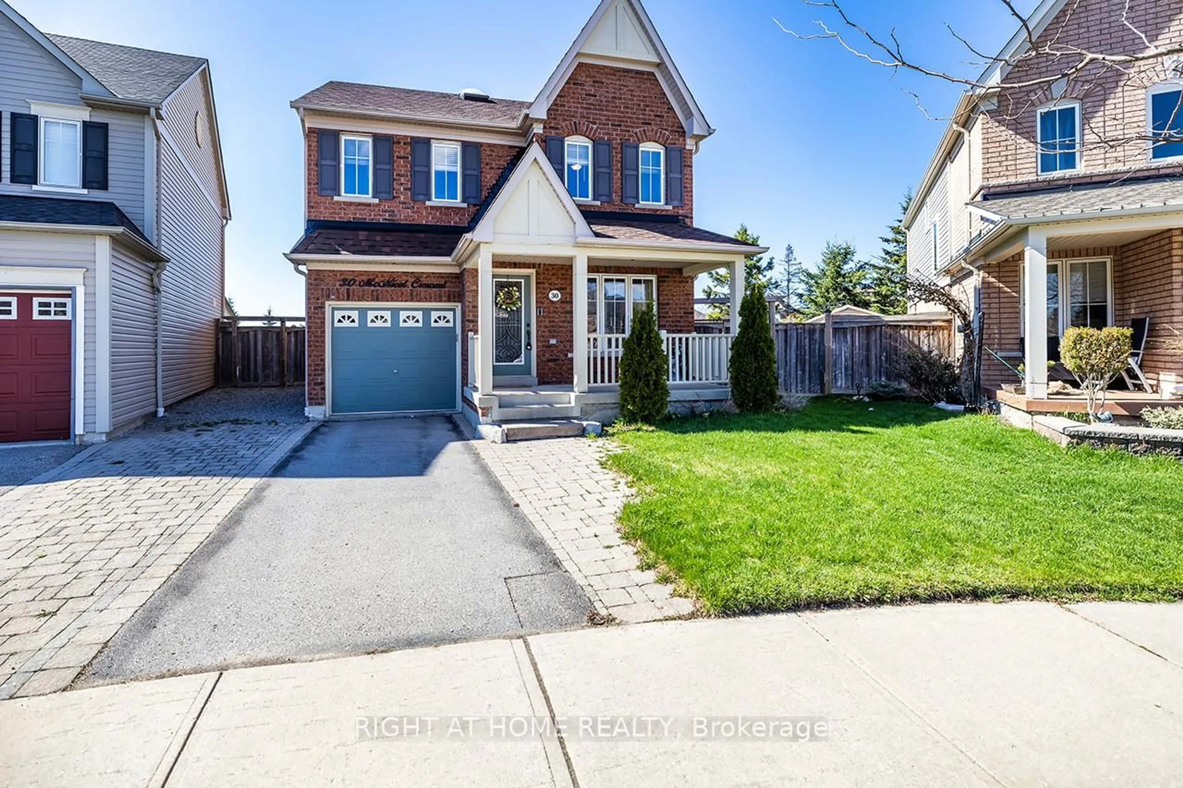 Home with brick exterior material, street for 30 Mcnicol Cres, Ajax Ontario L1Z 1Y8