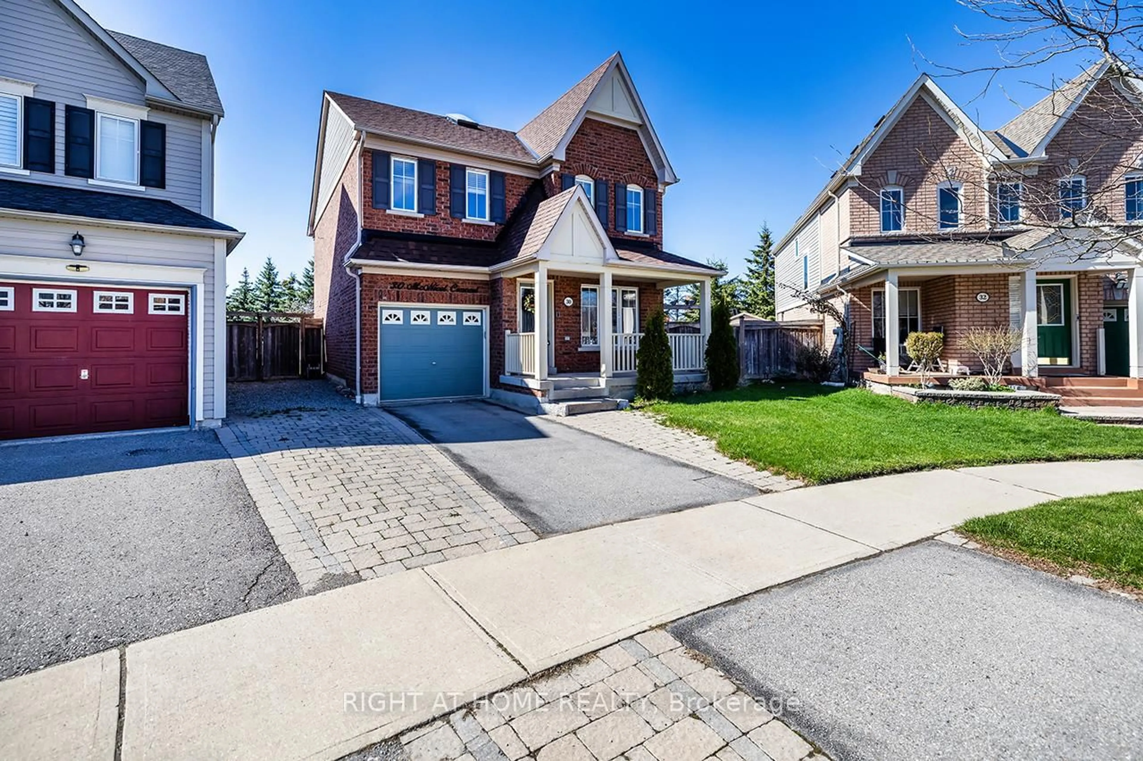 Home with brick exterior material, street for 30 Mcnicol Cres, Ajax Ontario L1Z 1Y8