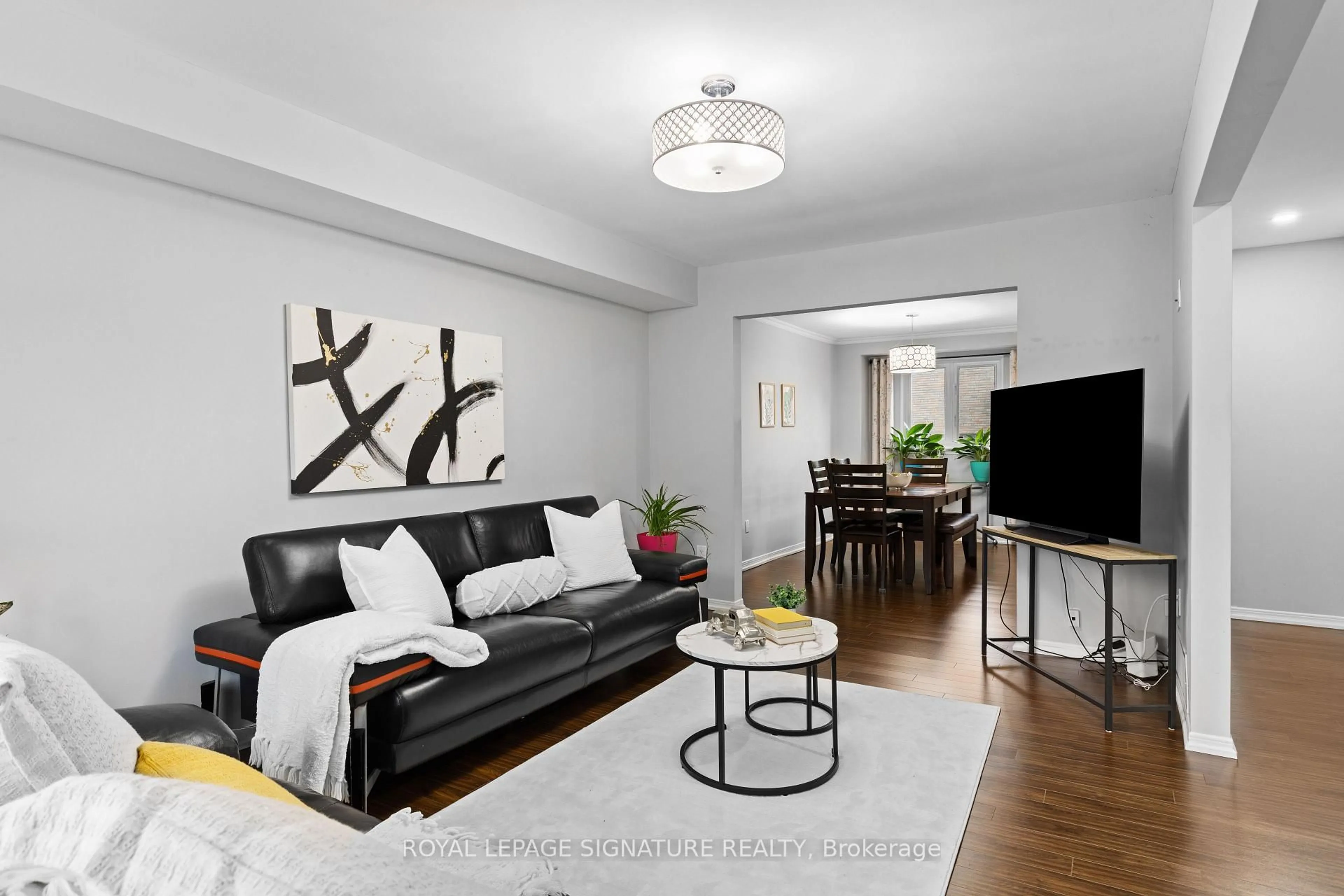 Living room with furniture, unknown for 580 Eyer Dr #93, Pickering Ontario L1W 3B7