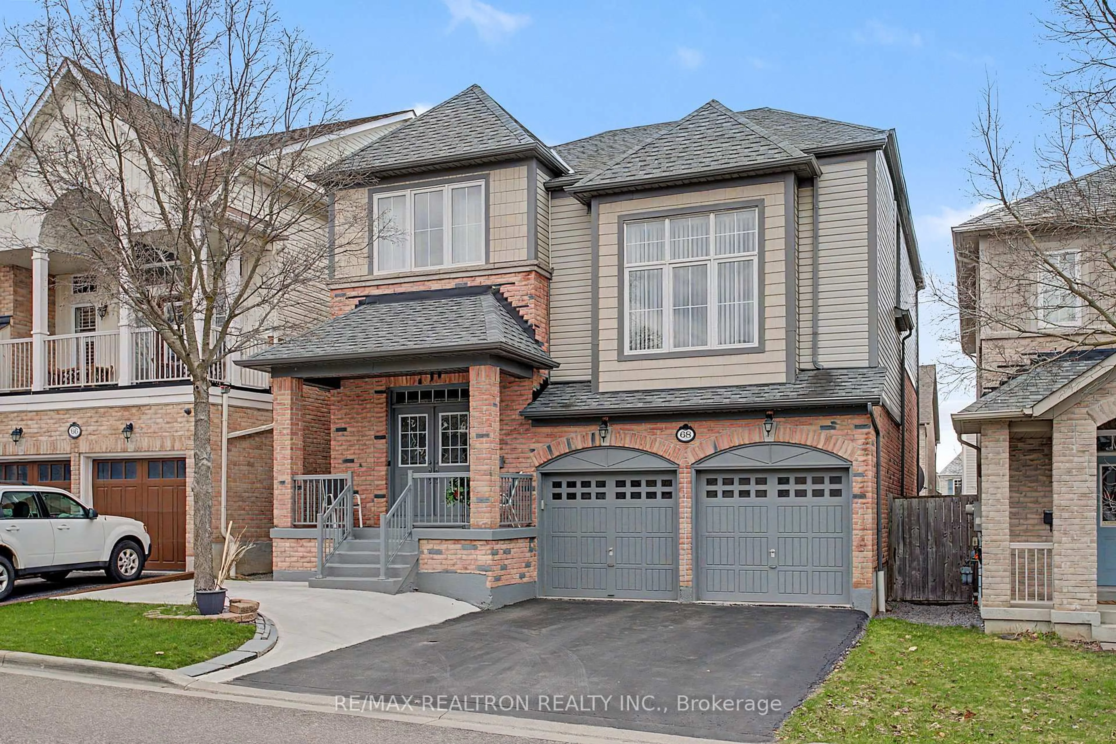 Home with brick exterior material, street for 68 Loughlin Hill Cres, Ajax Ontario L1Z 1P9
