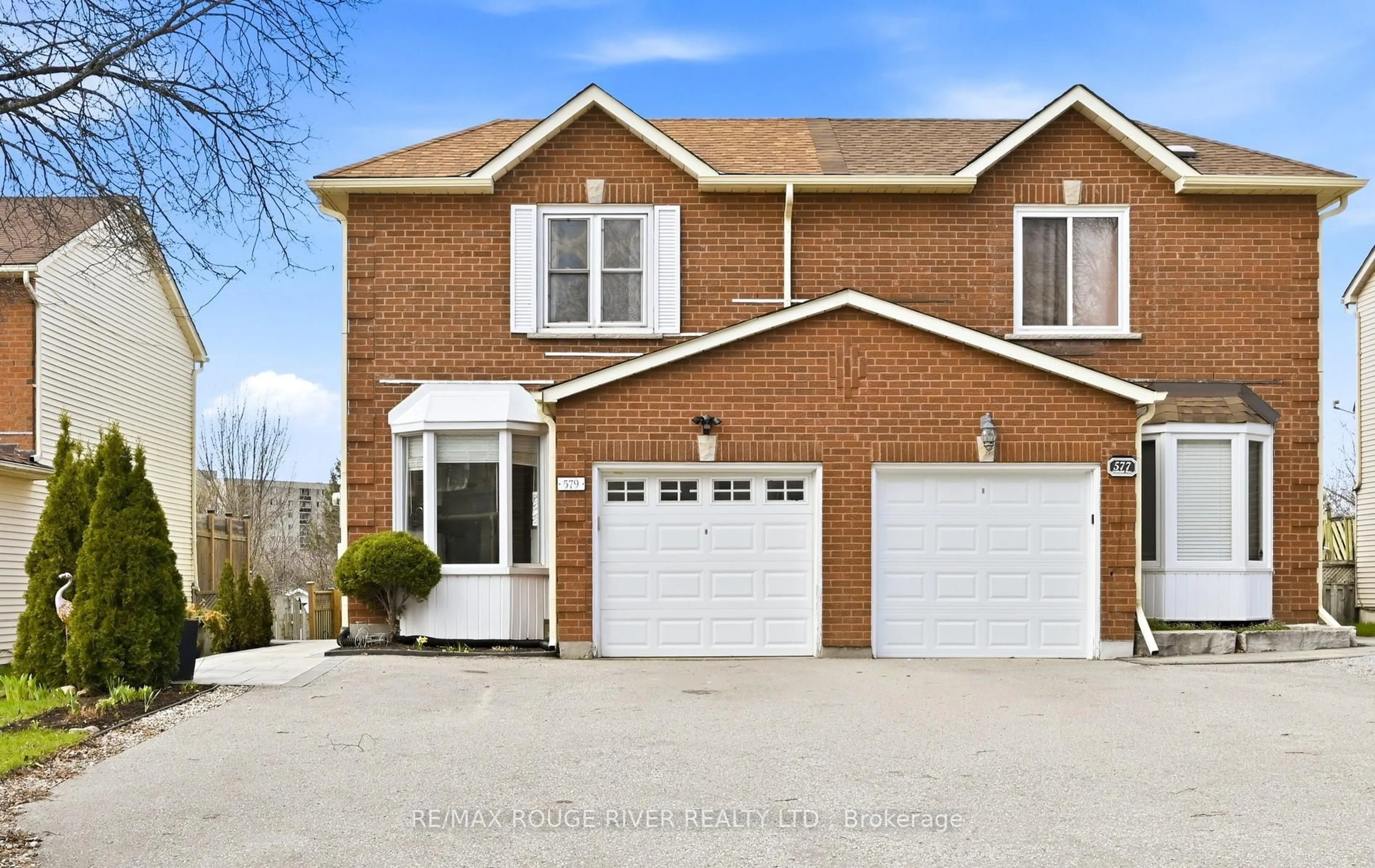 Home with brick exterior material, street for 579 Cobblehill Dr, Oshawa Ontario L1K 1Y6