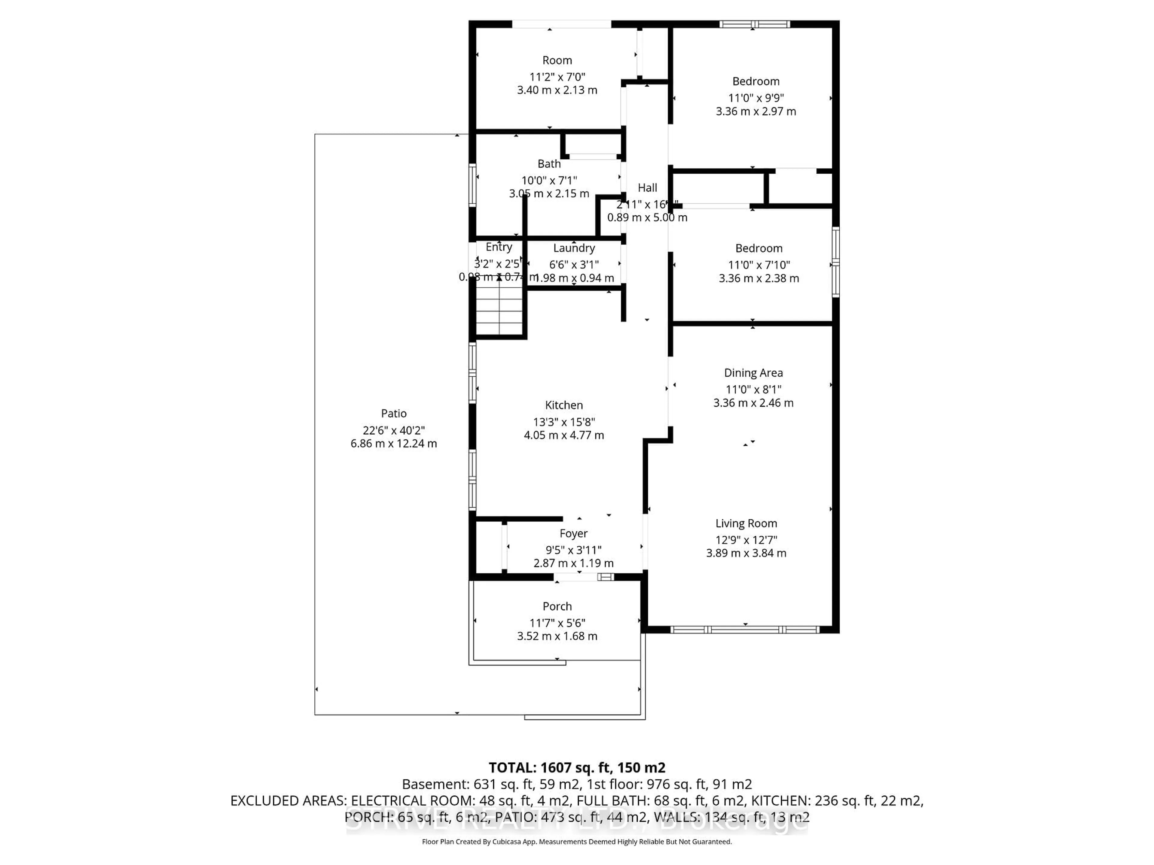 Floor plan for 711 Central Park Blvd, Oshawa Ontario L1G 6A8