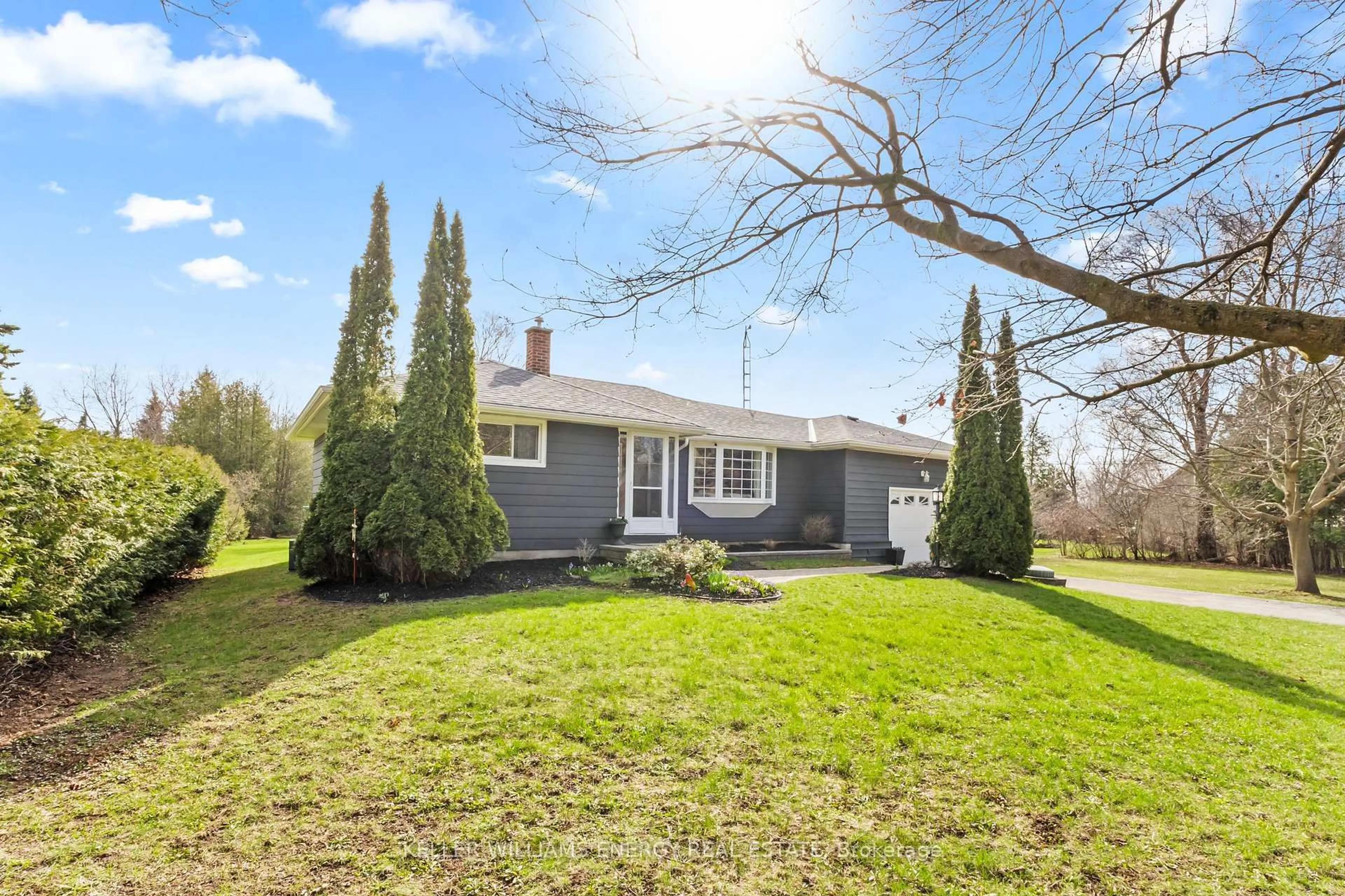A pic from outside/outdoor area/front of a property/back of a property/a pic from drone, street for 2385 Maple Grove Rd, Clarington Ontario L1C 6N1