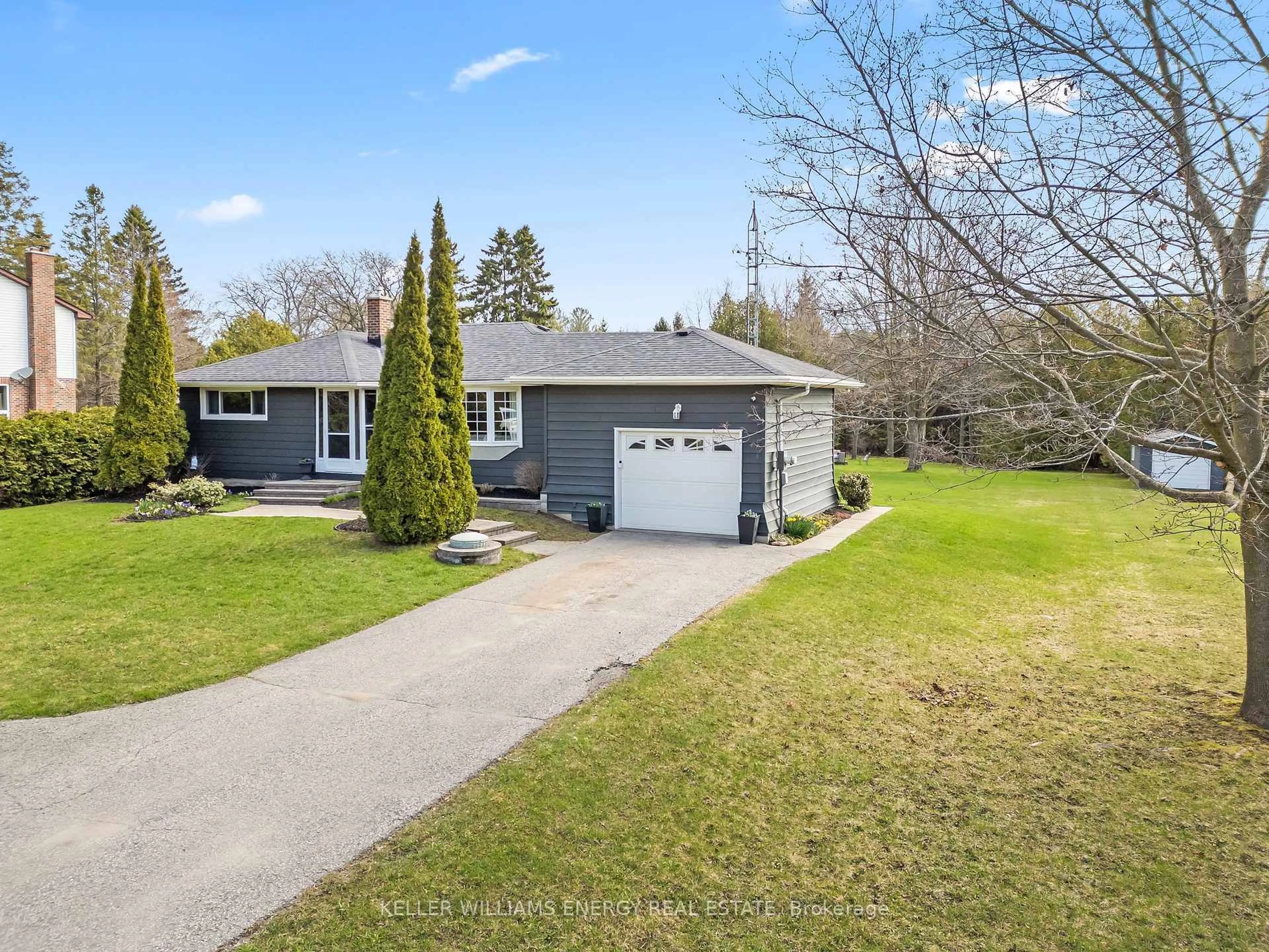 A pic from outside/outdoor area/front of a property/back of a property/a pic from drone, street for 2385 Maple Grove Rd, Clarington Ontario L1C 6N1