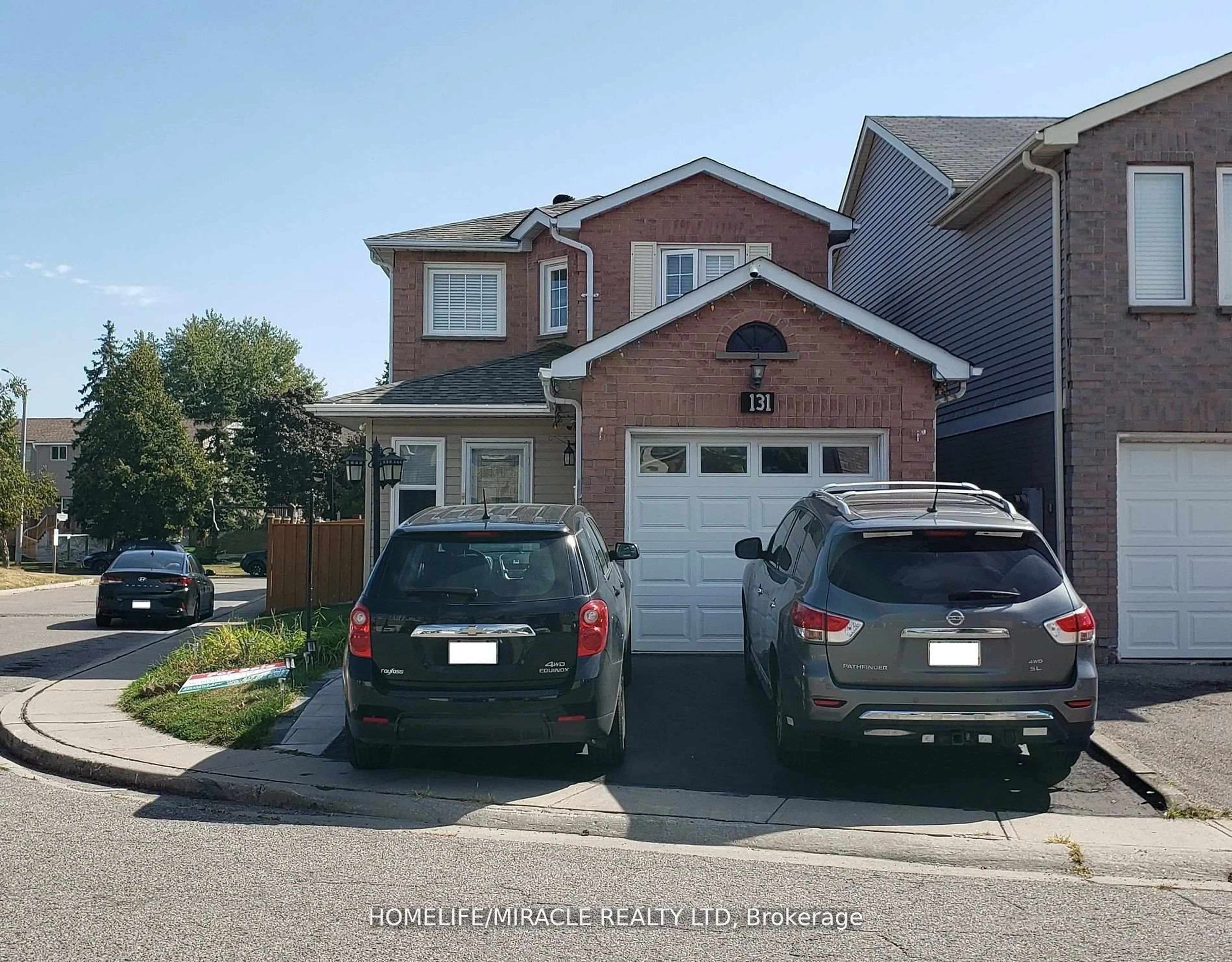 Home with brick exterior material, street for 131 Plumrose Ptwy, Toronto Ontario M1B 4B6