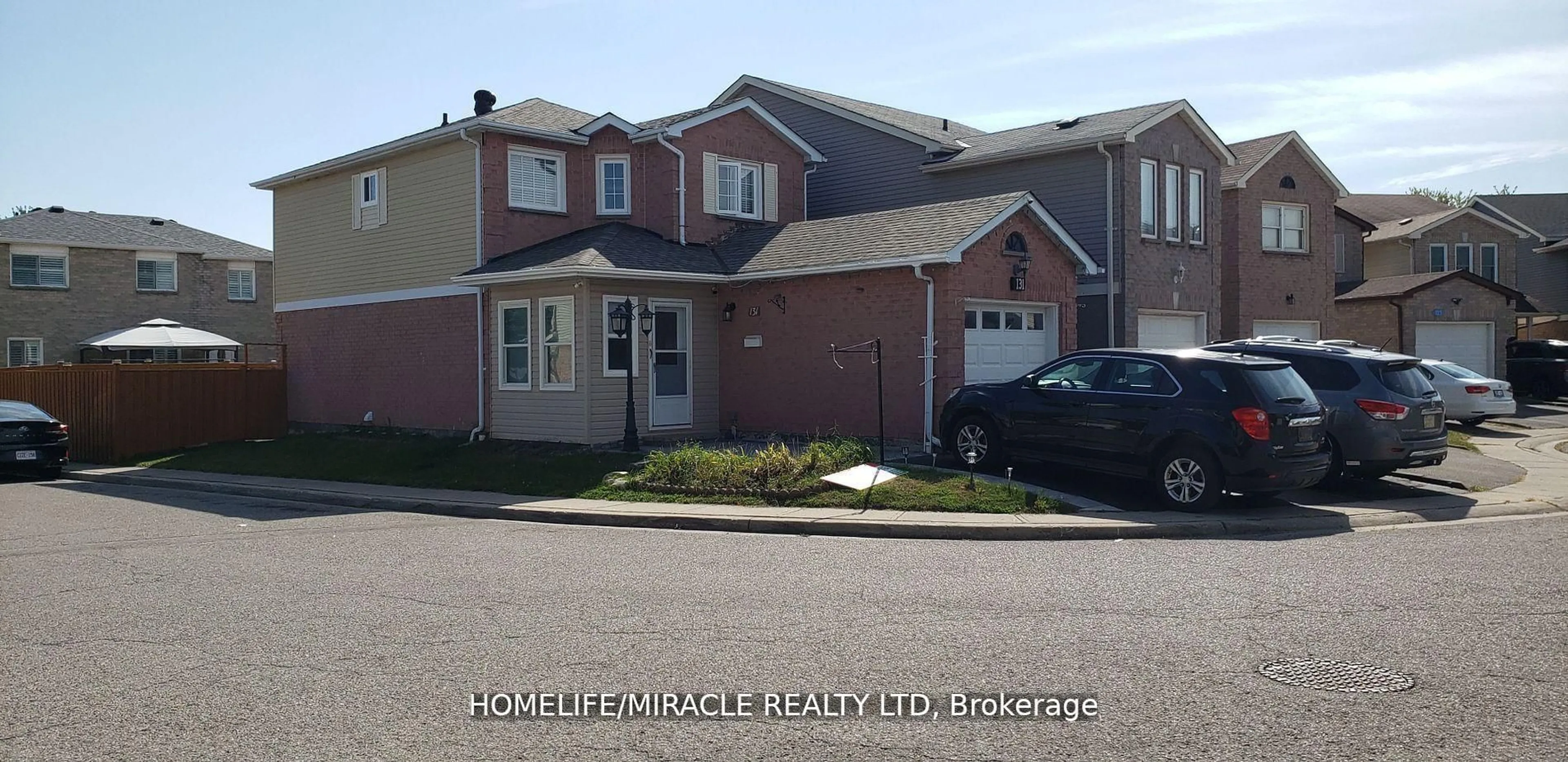 Home with brick exterior material, street for 131 Plumrose Ptwy, Toronto Ontario M1B 4B6