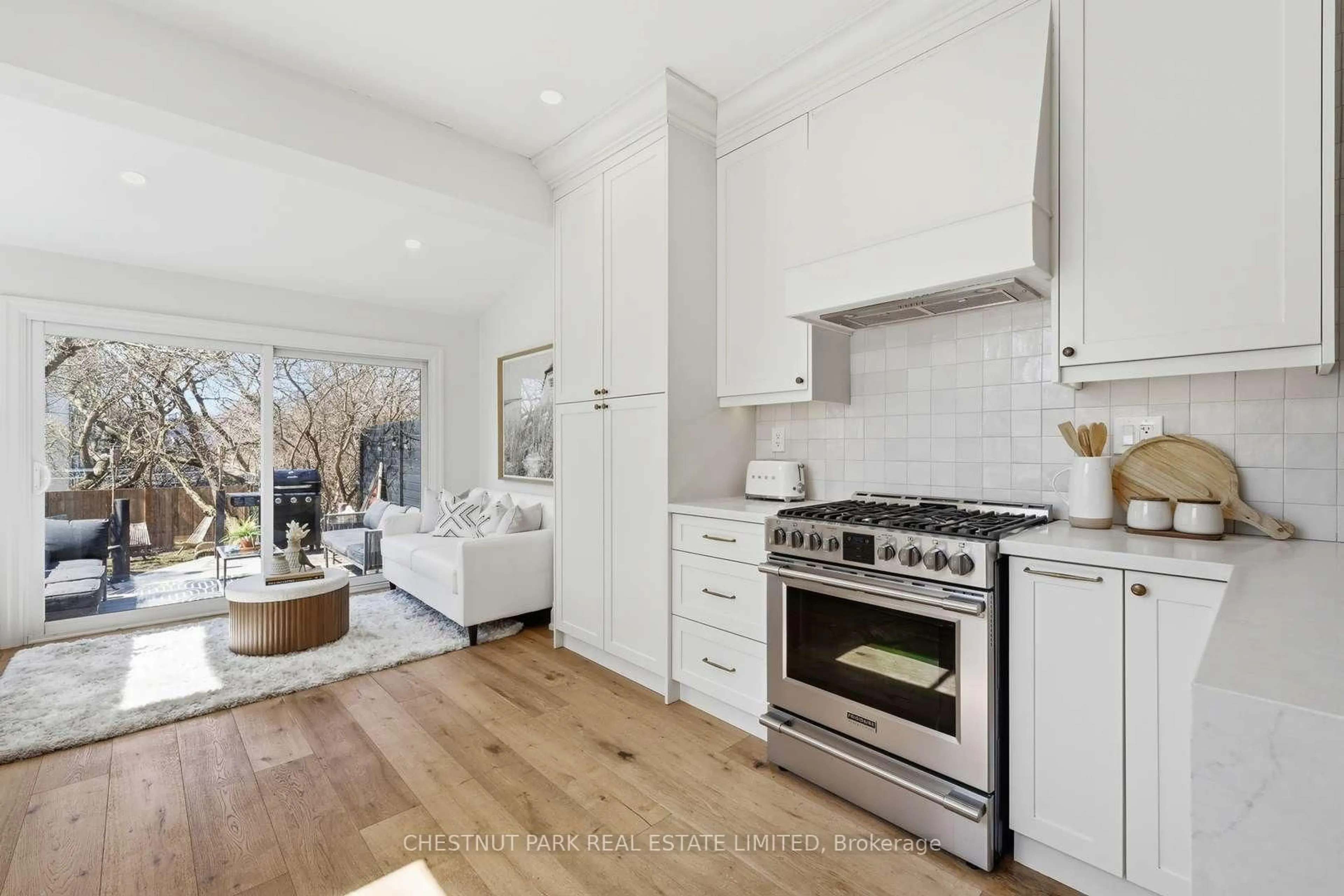 Open concept kitchen, unknown for 430 Jones Ave, Toronto Ontario M4J 3G3