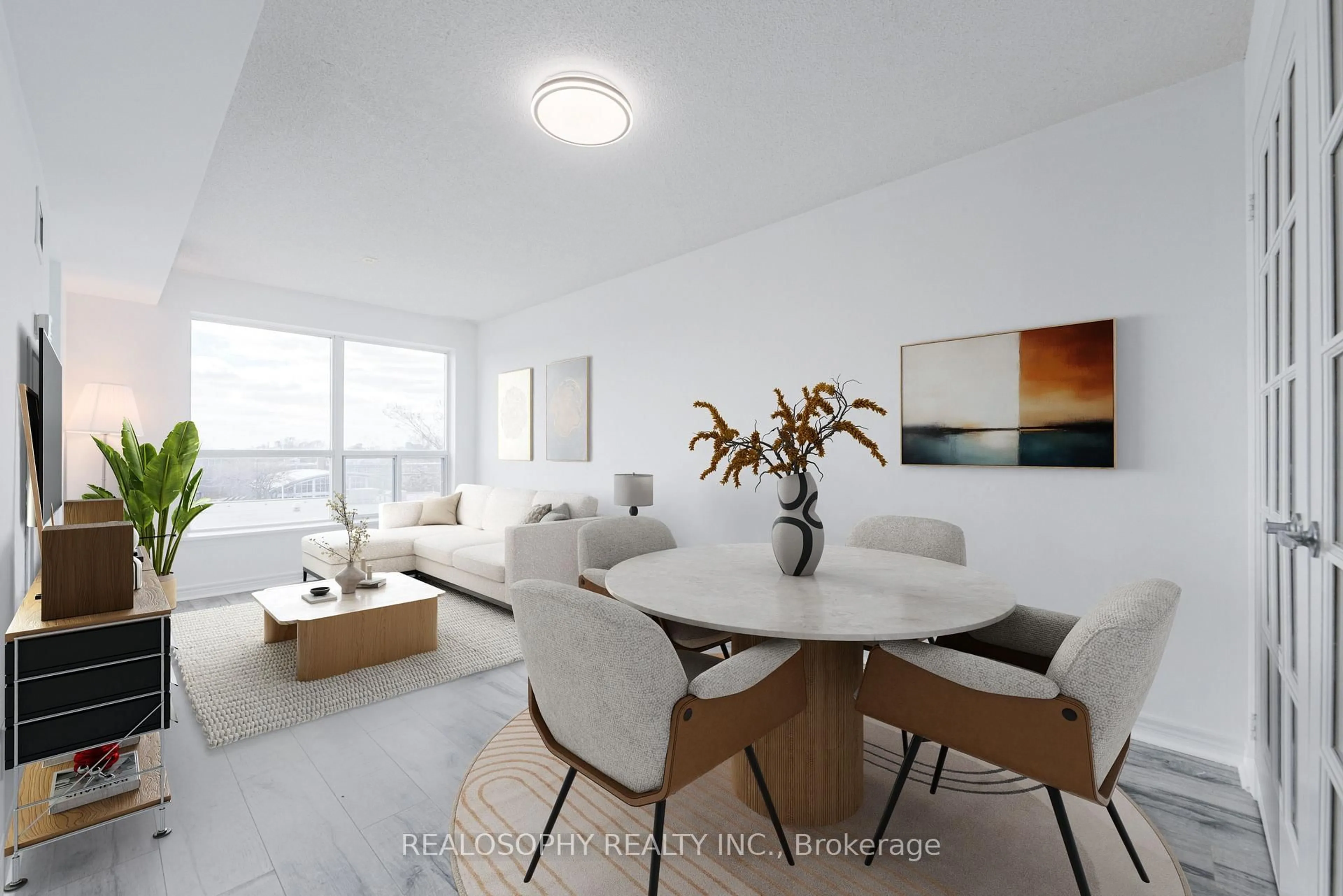 Living room with furniture, unknown for 60 Fairfax Cres #421, Toronto Ontario M1L 0E1