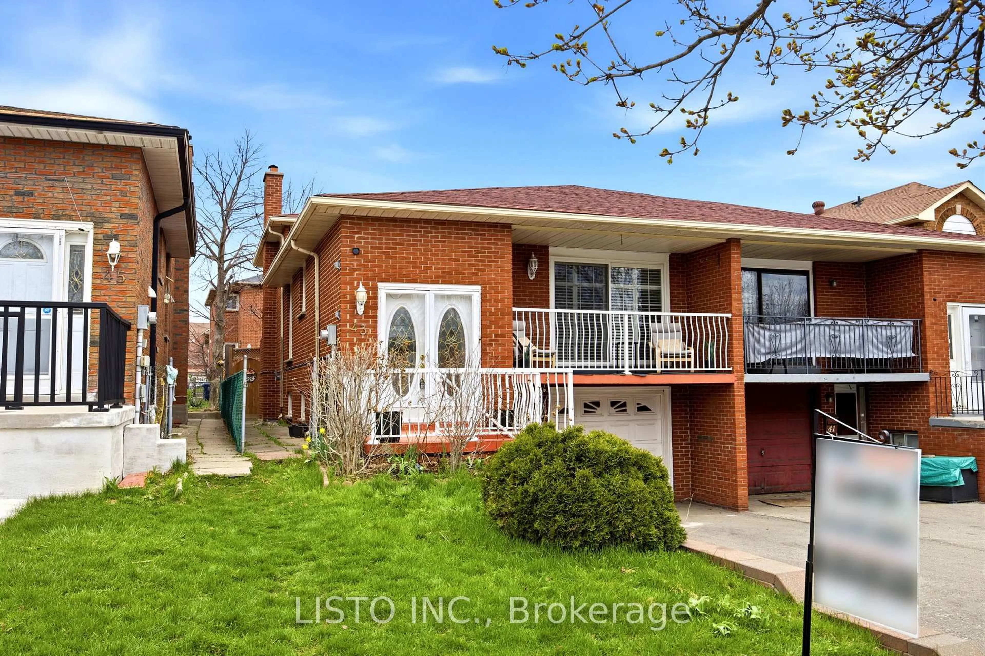 Home with brick exterior material, street for 43 Robbinstone Dr, Toronto Ontario M1B 2C4
