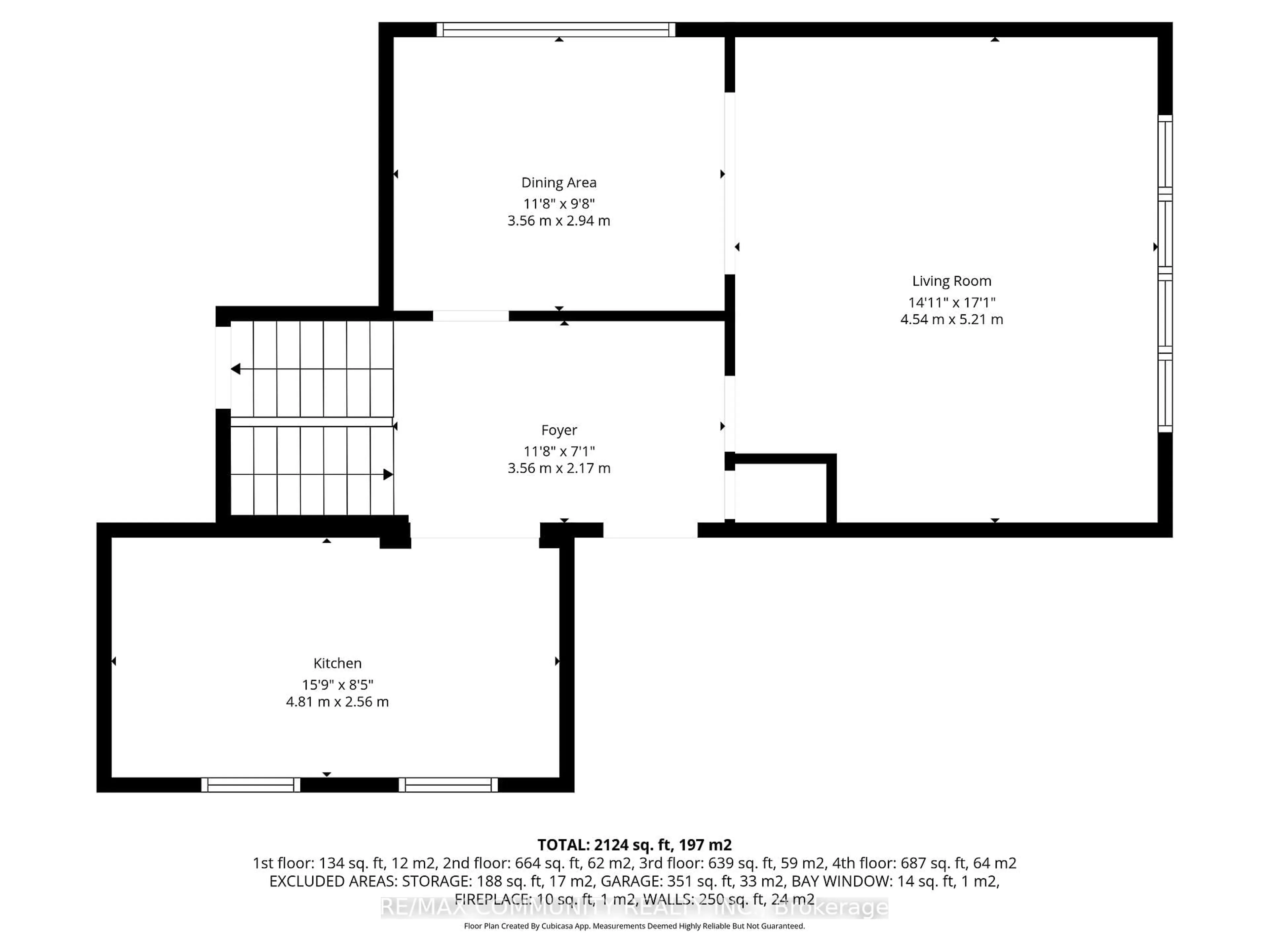 Floor plan for 46 McGrath Crt, Toronto Ontario M1C 3B5
