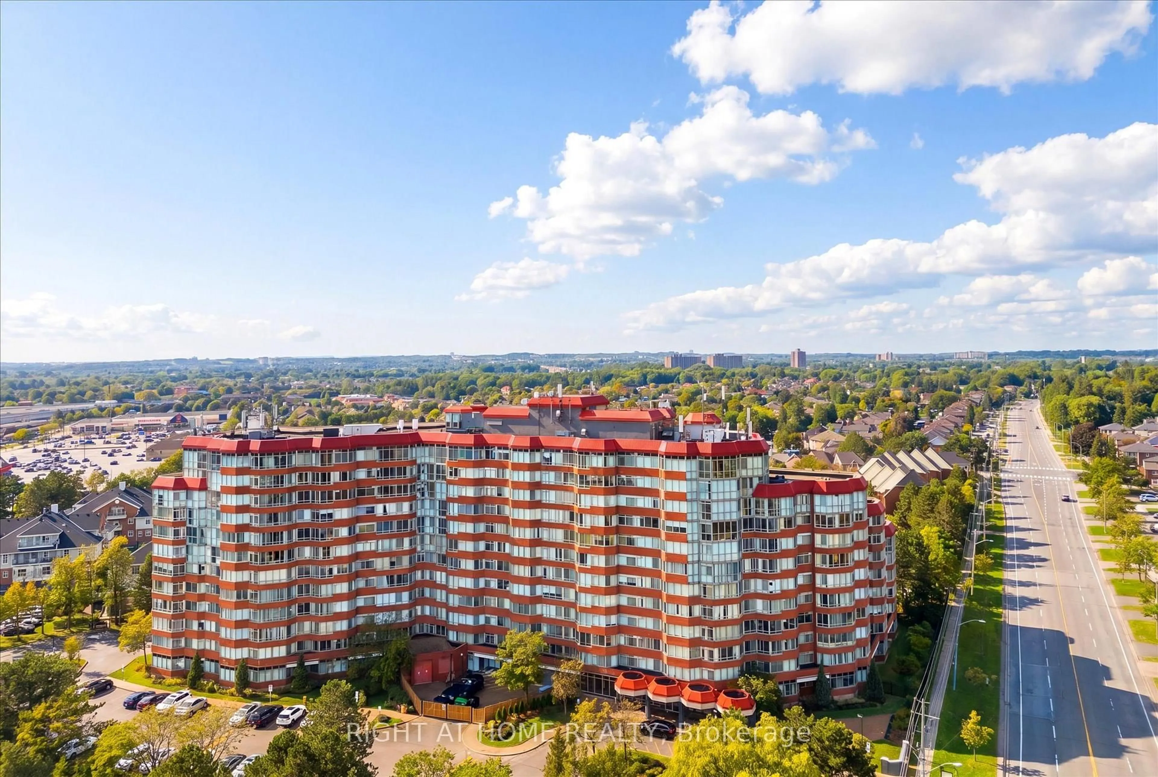Balcony in the apartment, city buildings view from balcony for 11753 Sheppard Ave #824, Toronto Ontario M1B 5M3