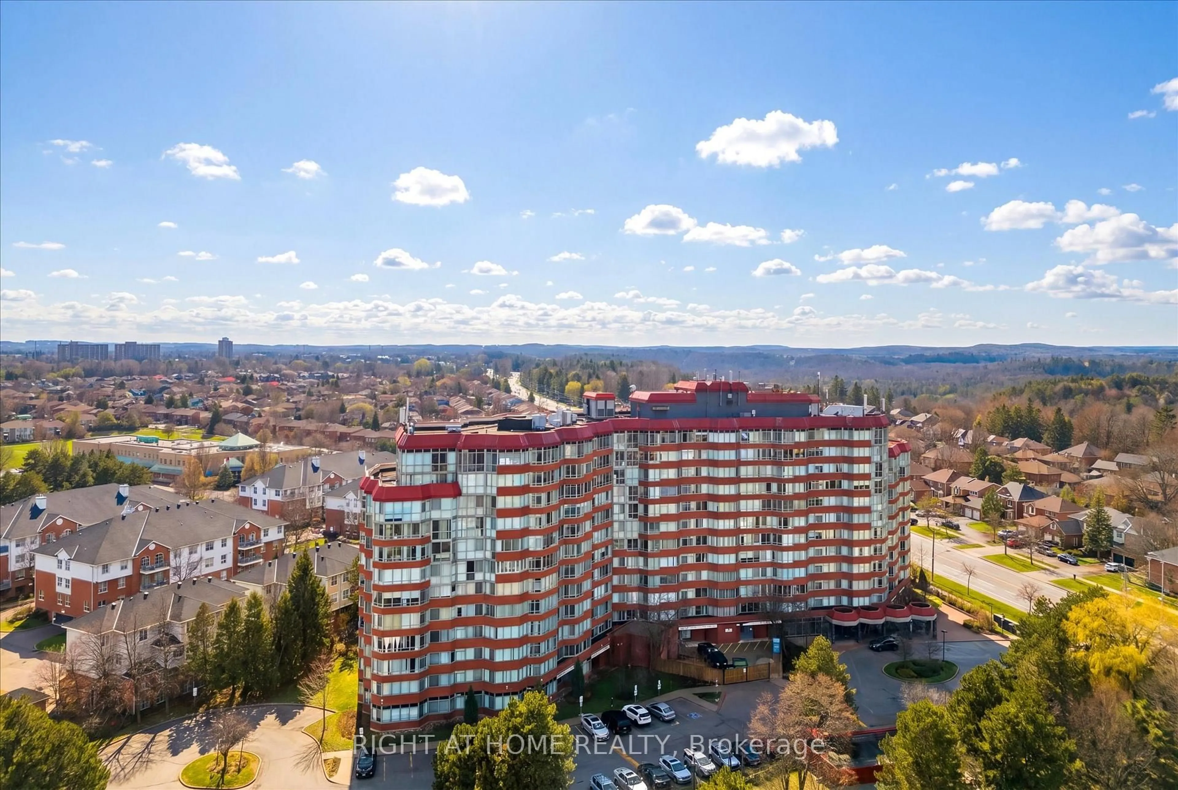 A pic from outside/outdoor area/front of a property/back of a property/a pic from drone, city buildings view from balcony for 11753 Sheppard Ave #824, Toronto Ontario M1B 5M3