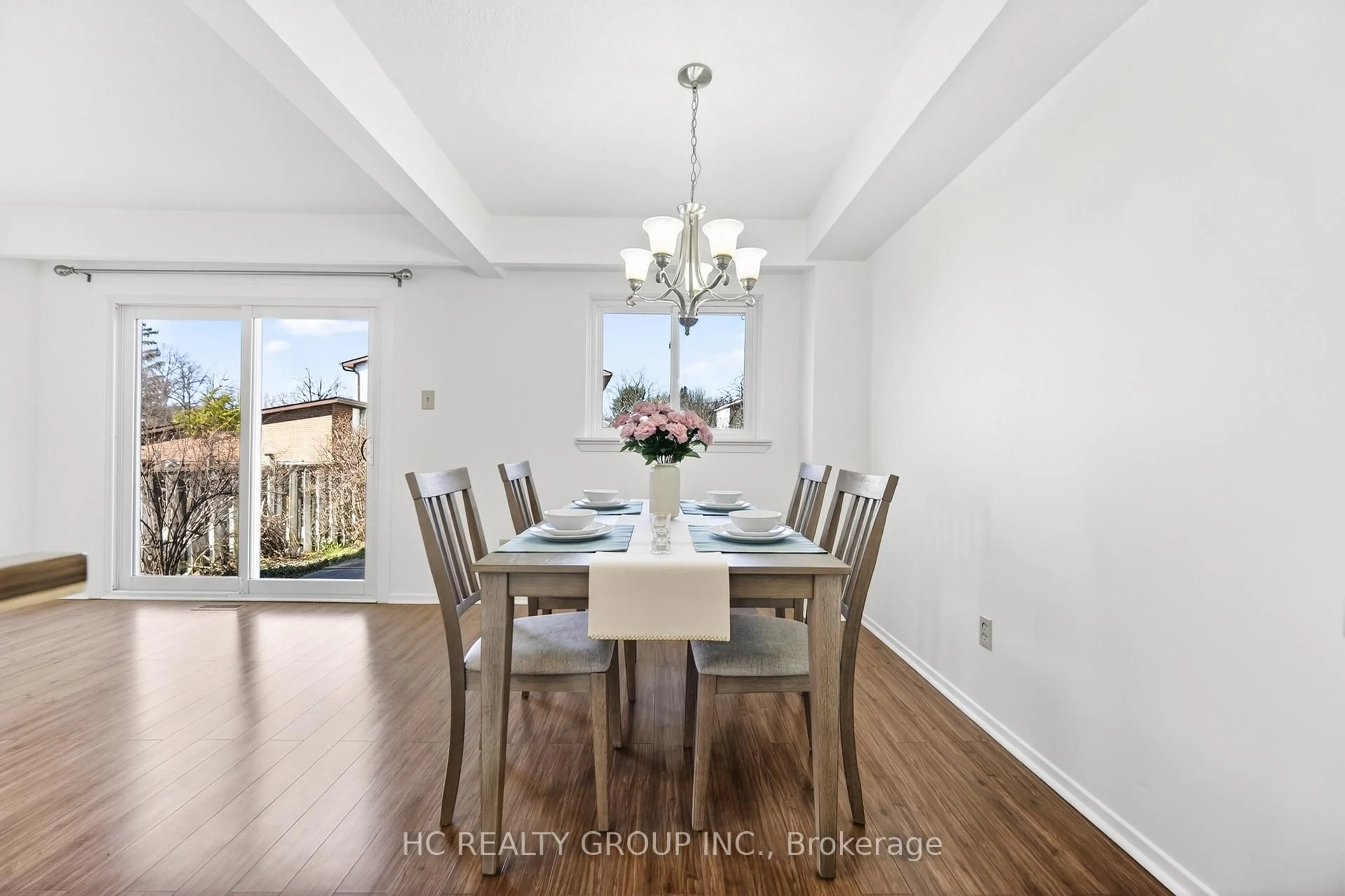 Dining room, wood/laminate floor for 40 South Shields Ave, Toronto Ontario M1V 1T6