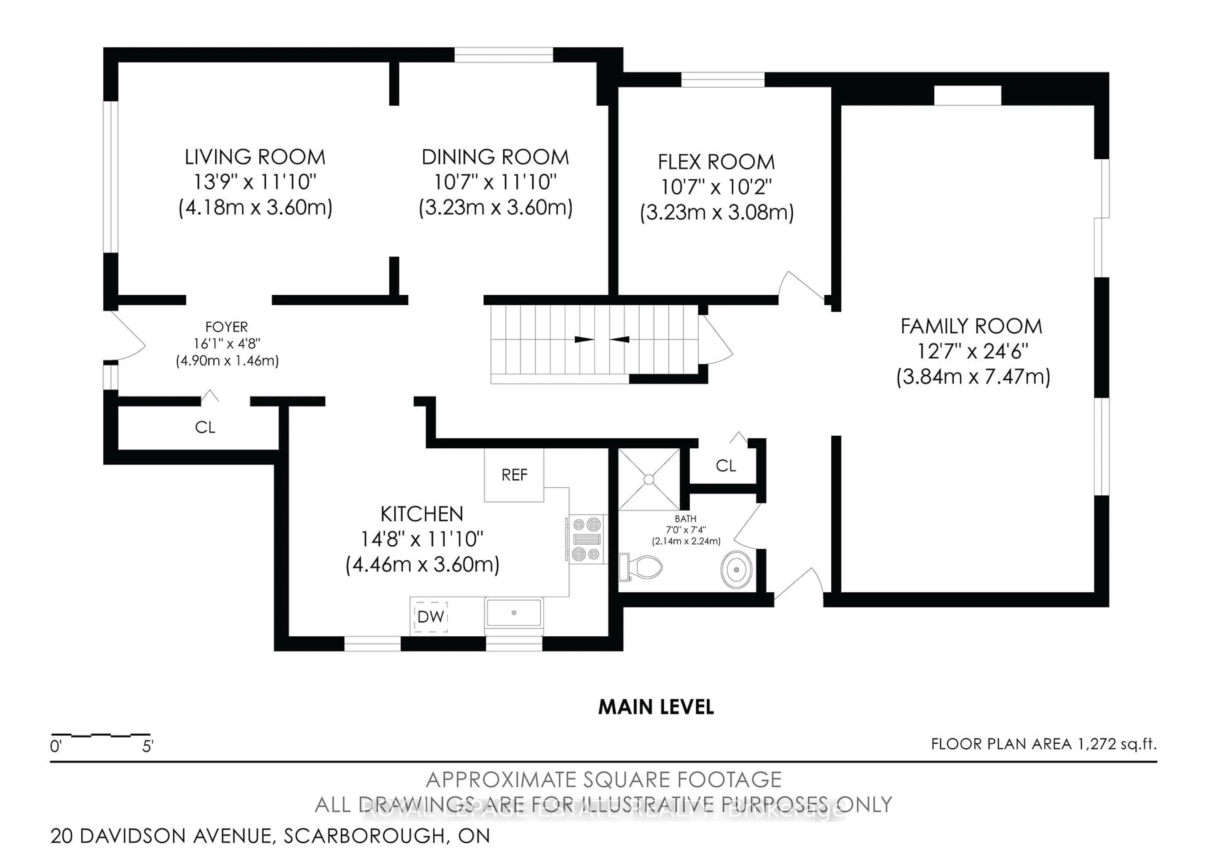Floor plan for 20 Davidson Ave, Toronto Ontario M1K 1C3