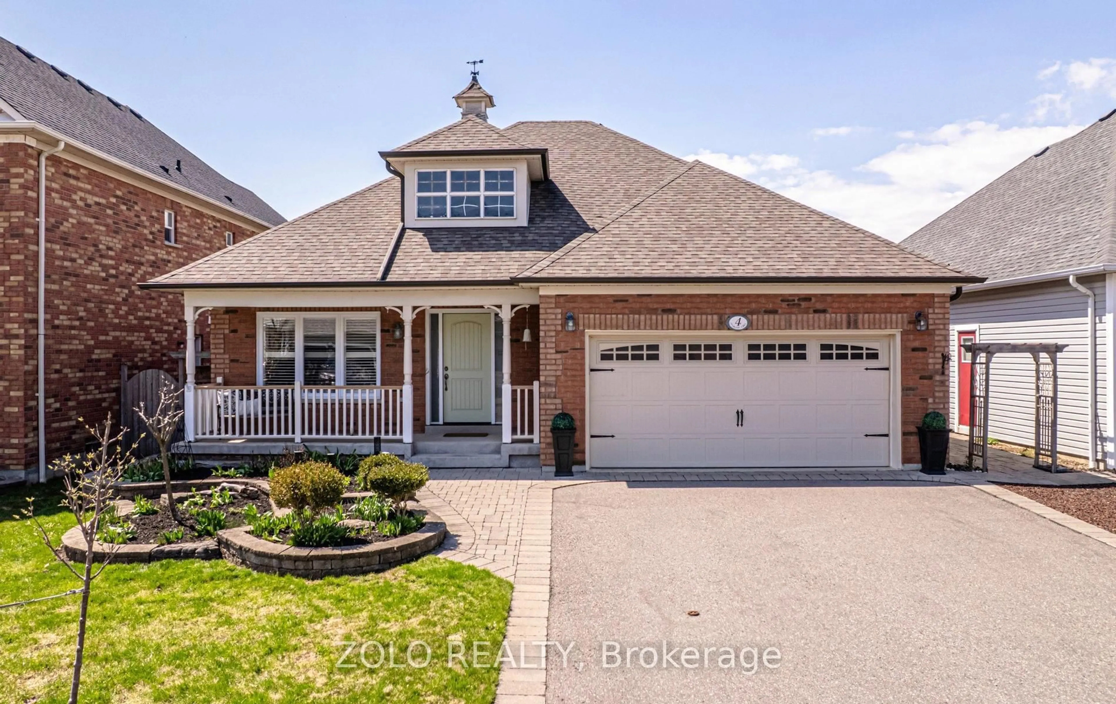 Home with brick exterior material, street for 4 Sturgess Cres, Whitby Ontario L1M 1J9