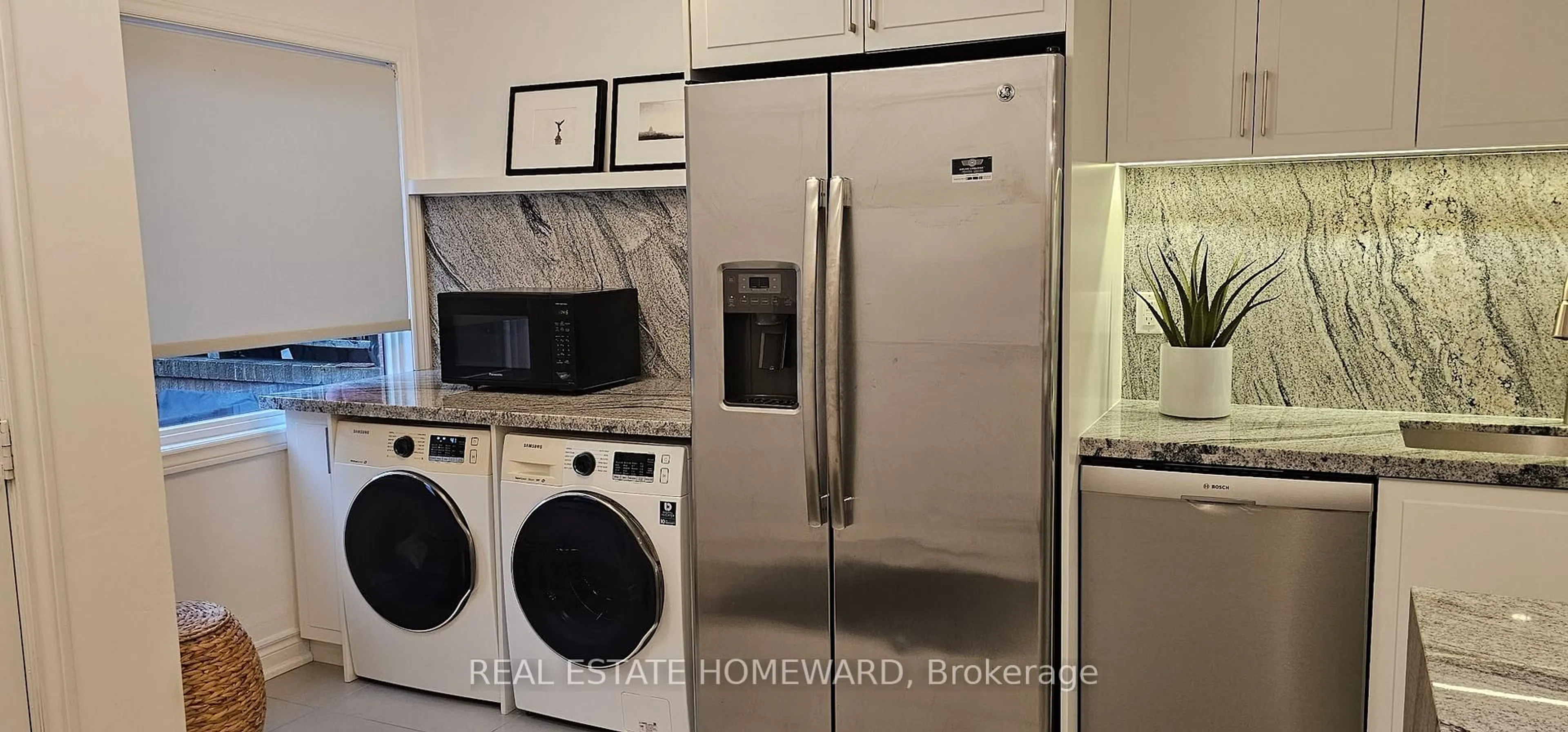 Kitchen with laundary machines, unknown for 122 Glen Manor Dr #5, Toronto Ontario M4E 2X6