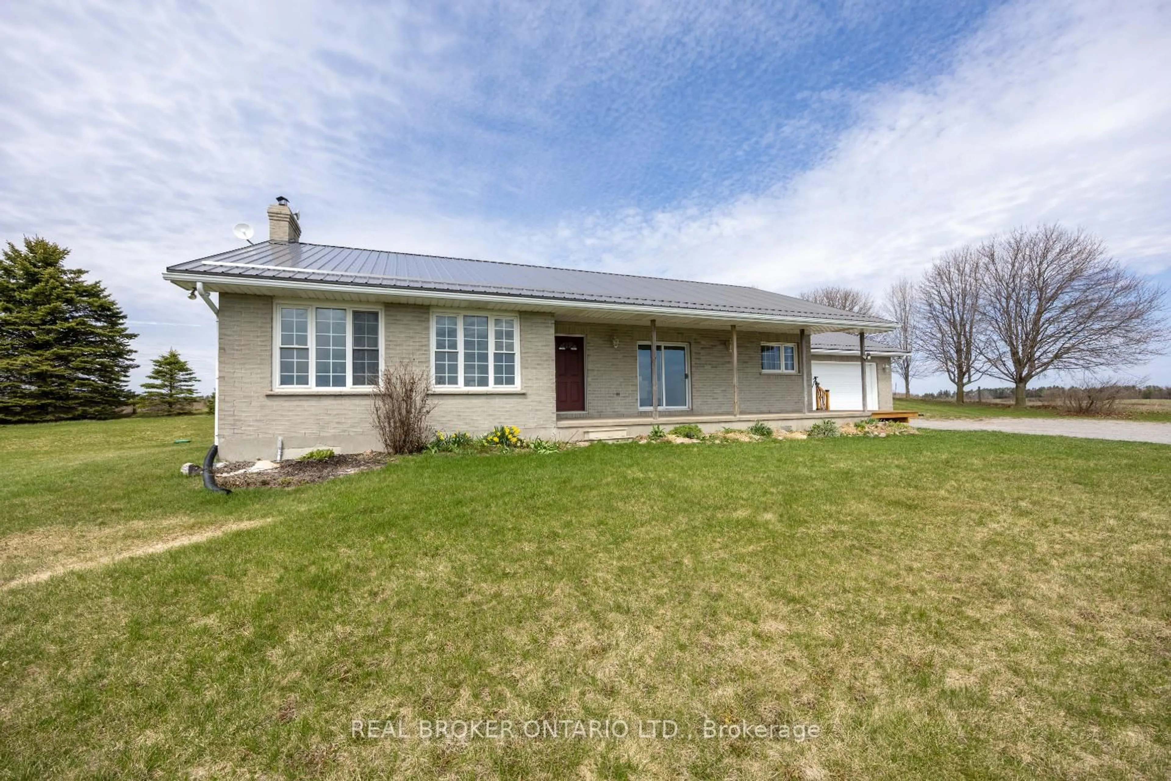 A pic from outside/outdoor area/front of a property/back of a property/a pic from drone, street for 2144 Concession Road 9, Clarington Ontario L0B 1B0