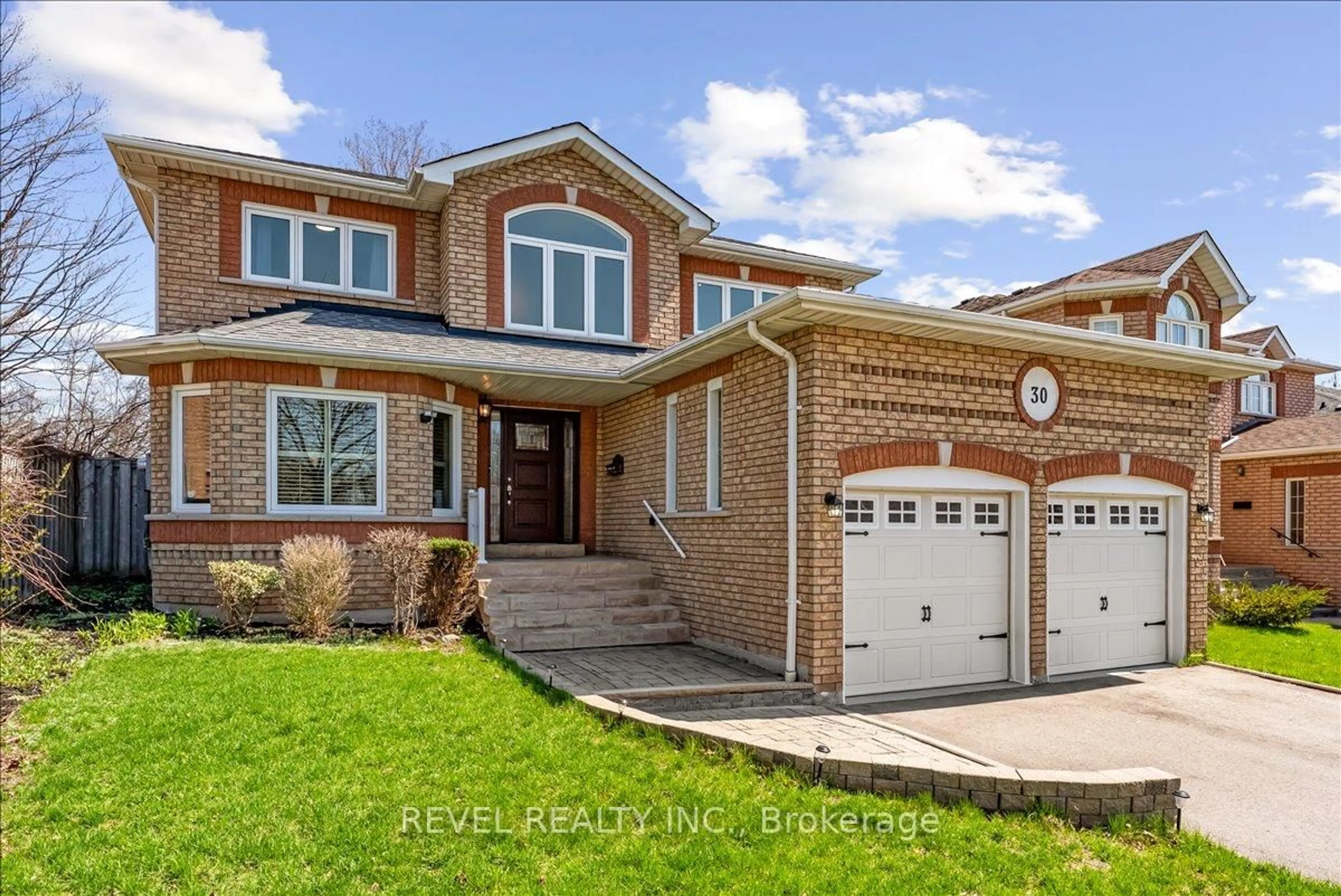 Home with brick exterior material, street for 30 Linderwood Dr, Toronto Ontario M1C 3P8