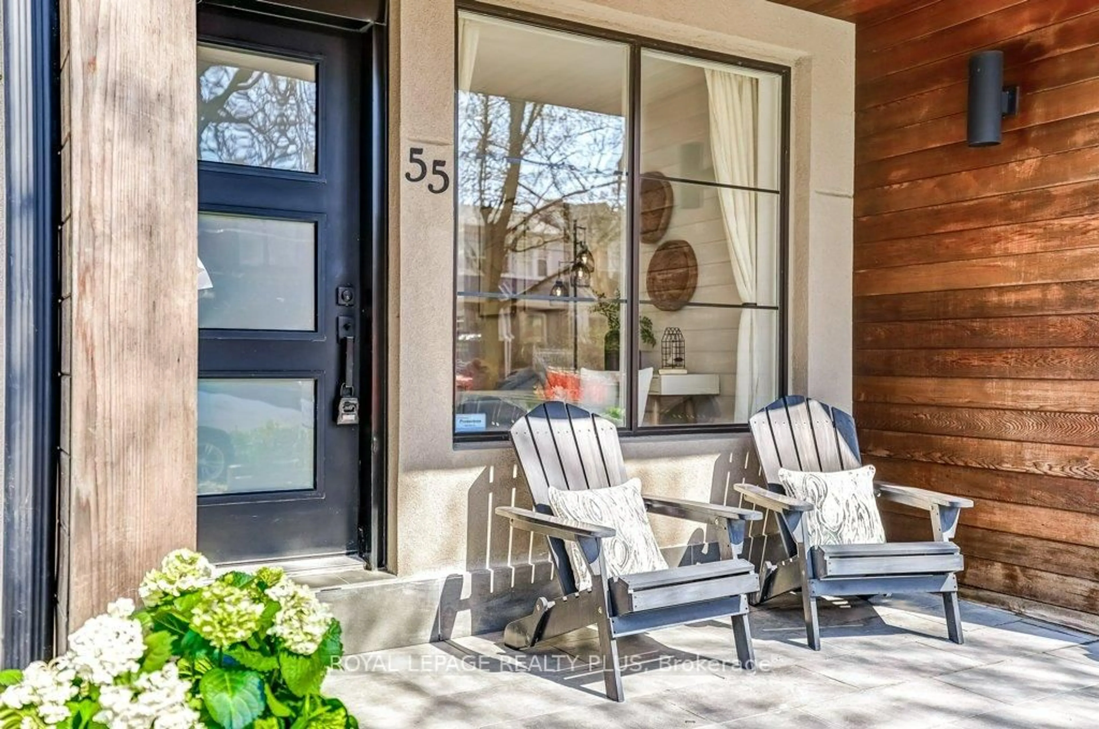 Patio, street for 55 Rhodes Ave, Toronto Ontario M4L 2Z8