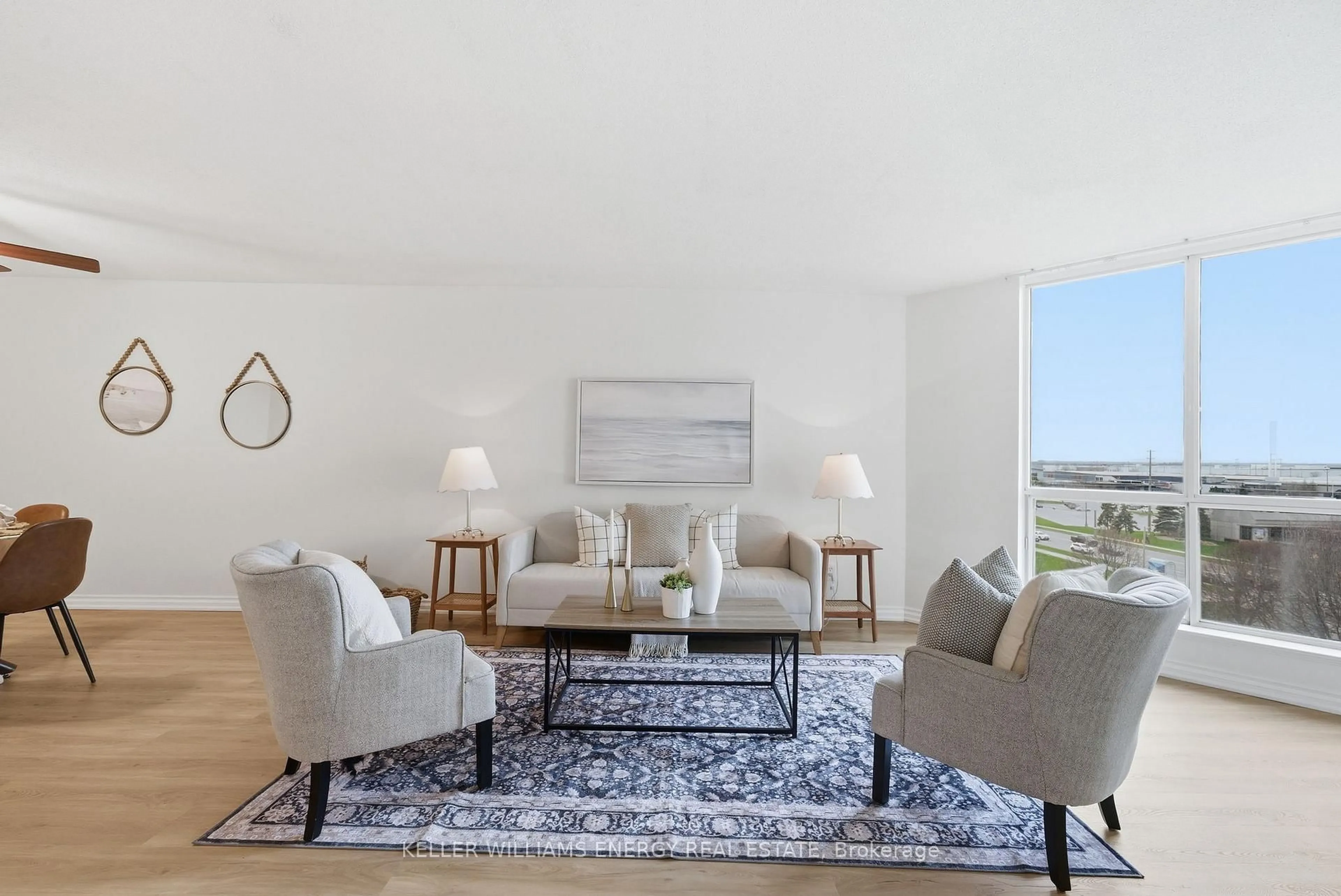 Living room with furniture, unknown for 360 Watson St #610, Whitby Ontario L1N 9G2