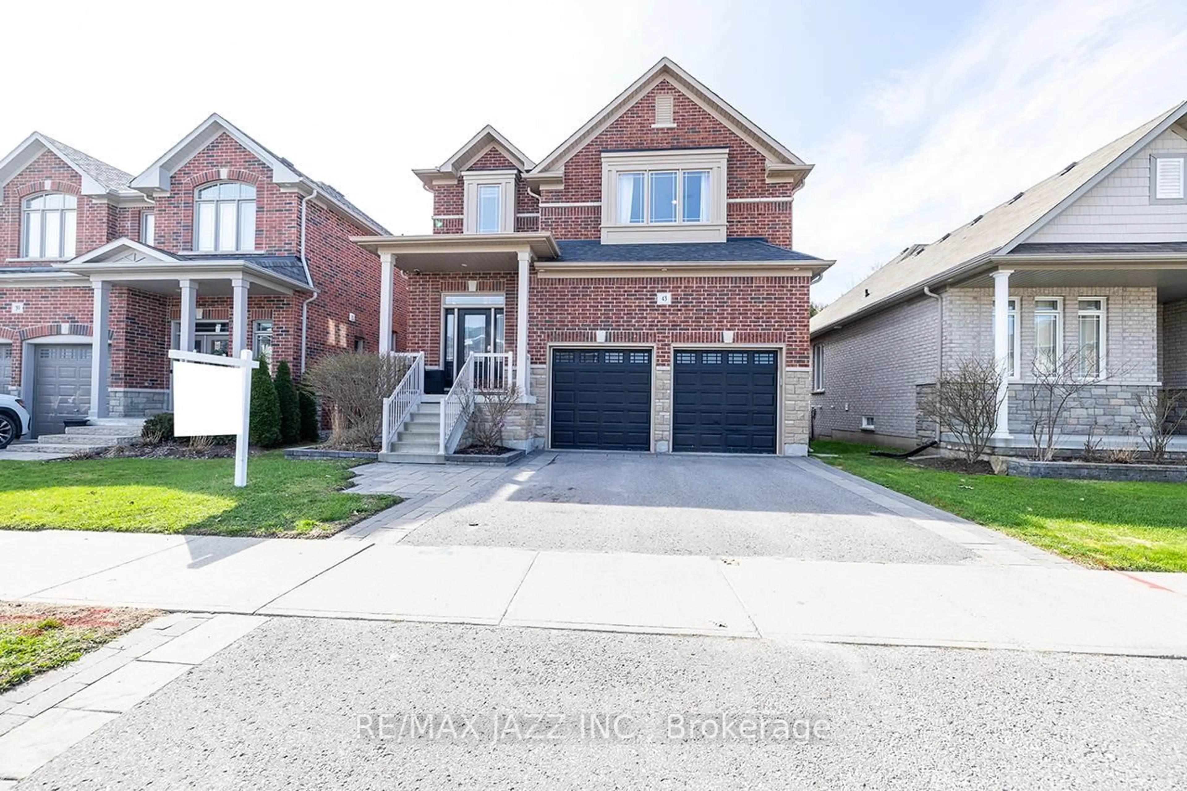 Home with brick exterior material, street for 43 Elmer Adams Dr, Clarington Ontario L1E 0G5