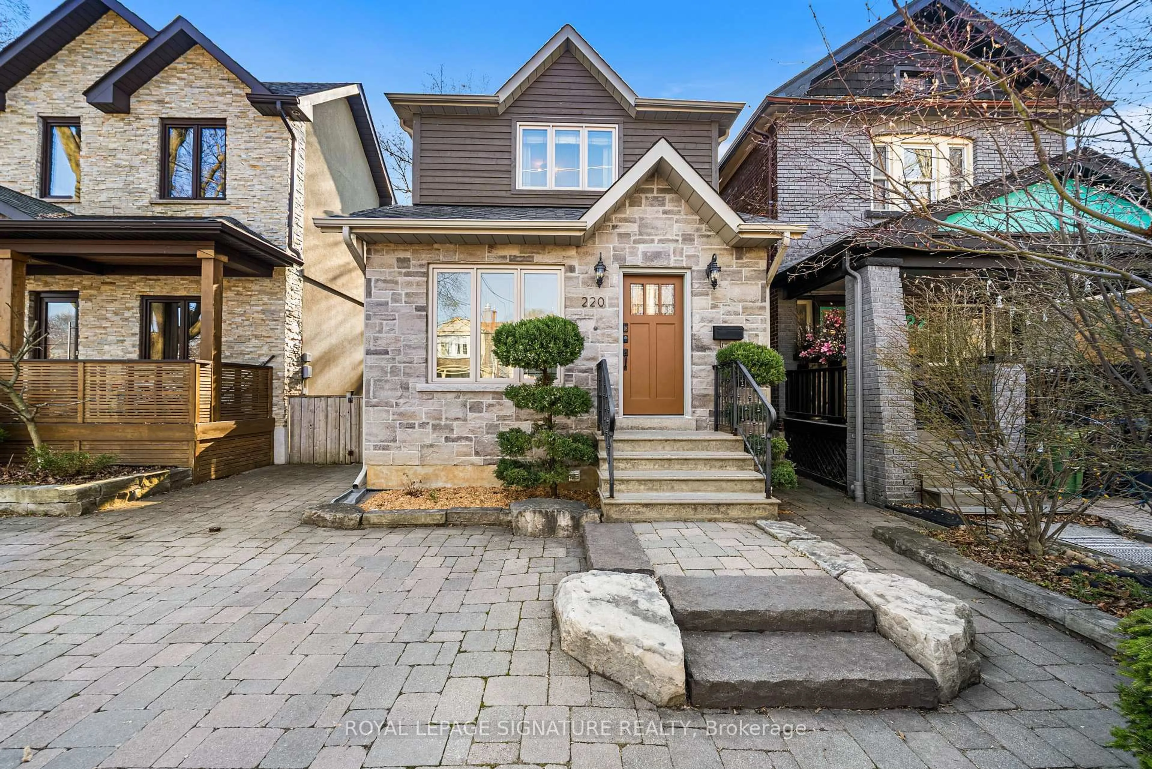 Home with brick exterior material, street for 220 Westlake Ave, Toronto Ontario M4C 4S9