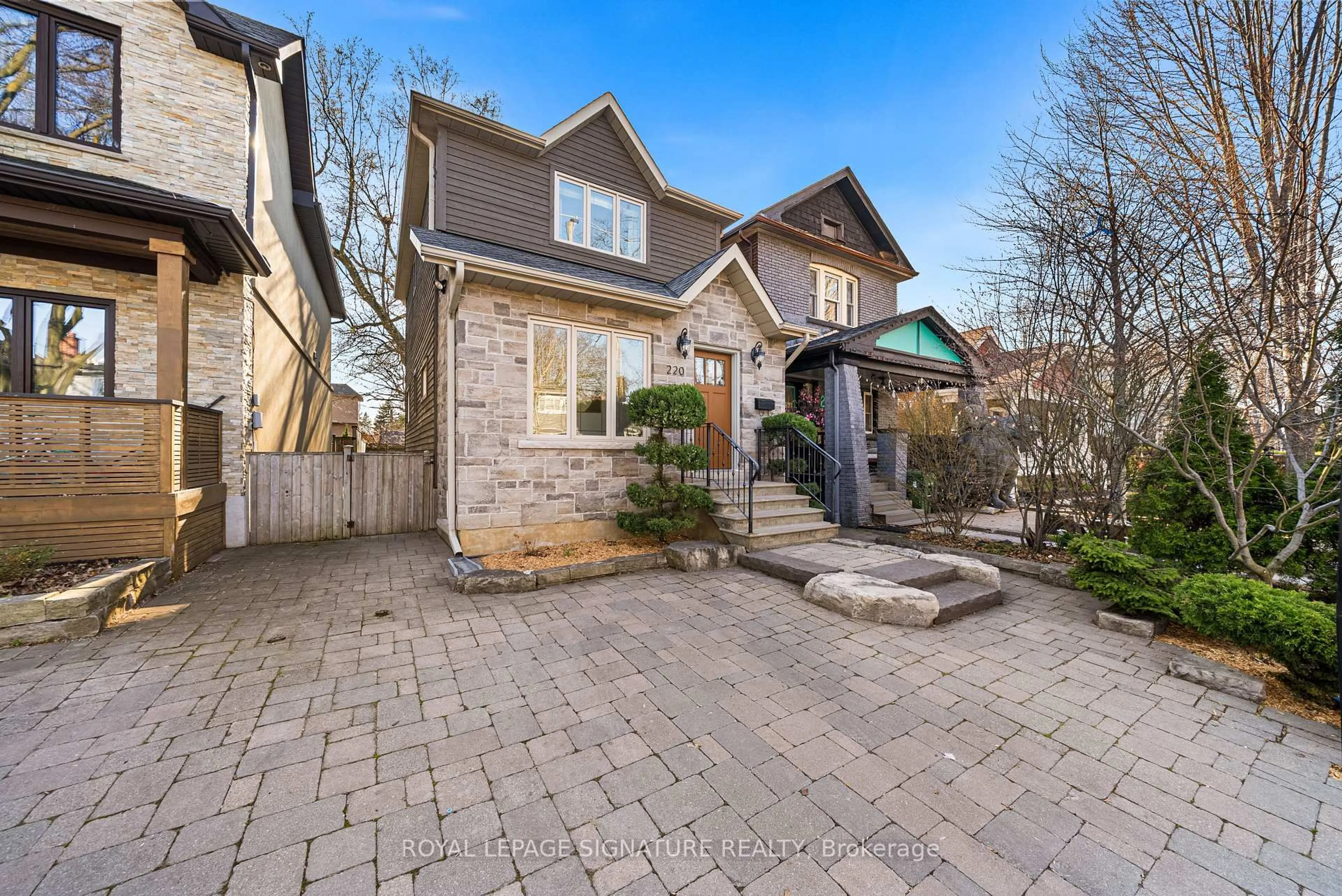 Home with brick exterior material, street for 220 Westlake Ave, Toronto Ontario M4C 4S9