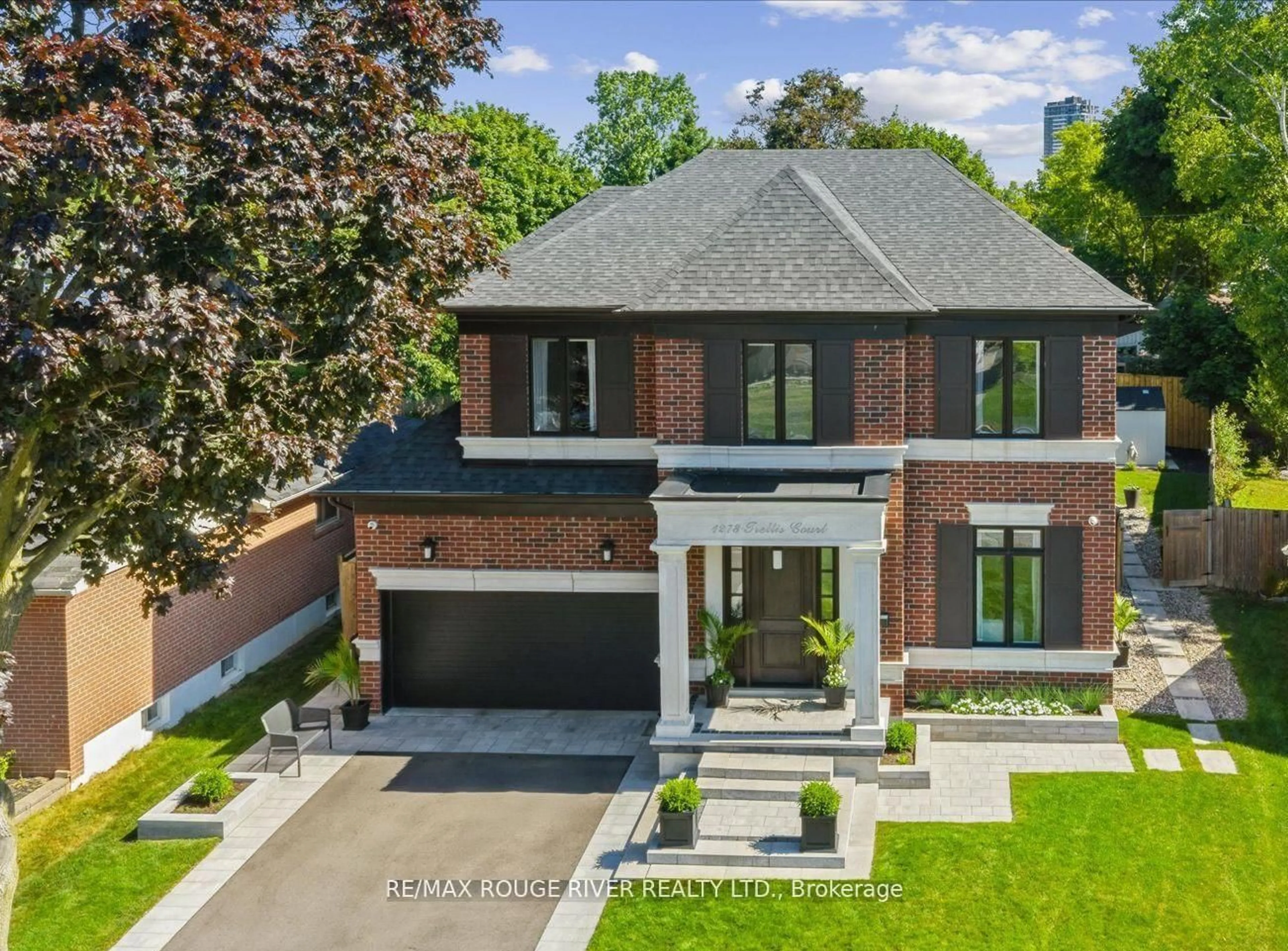 Home with brick exterior material, street for 1278 Trellis Crt, Pickering Ontario L1W 1J2
