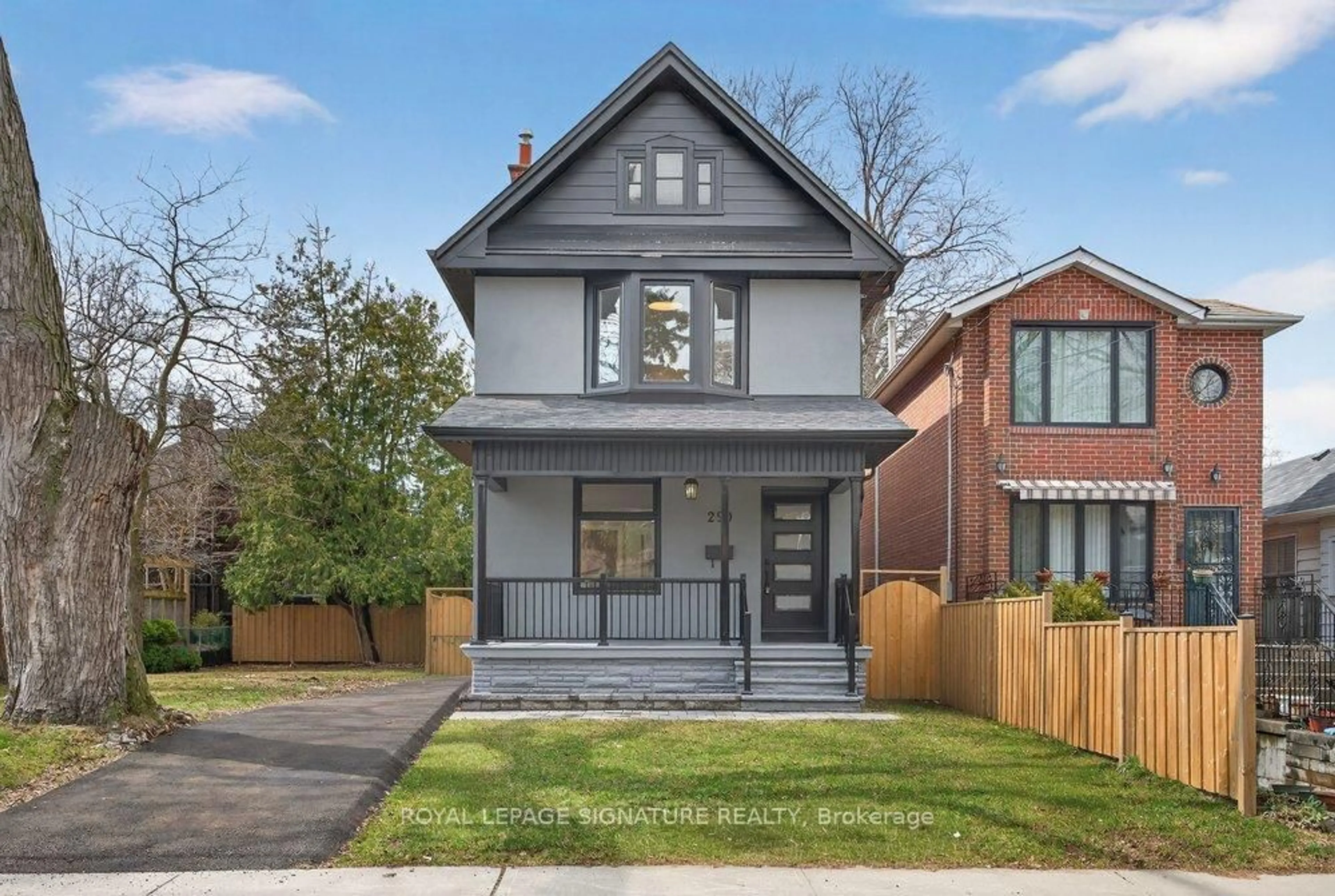 Home with brick exterior material, street for 290 Chisholm Ave, Toronto Ontario M4C 4W7