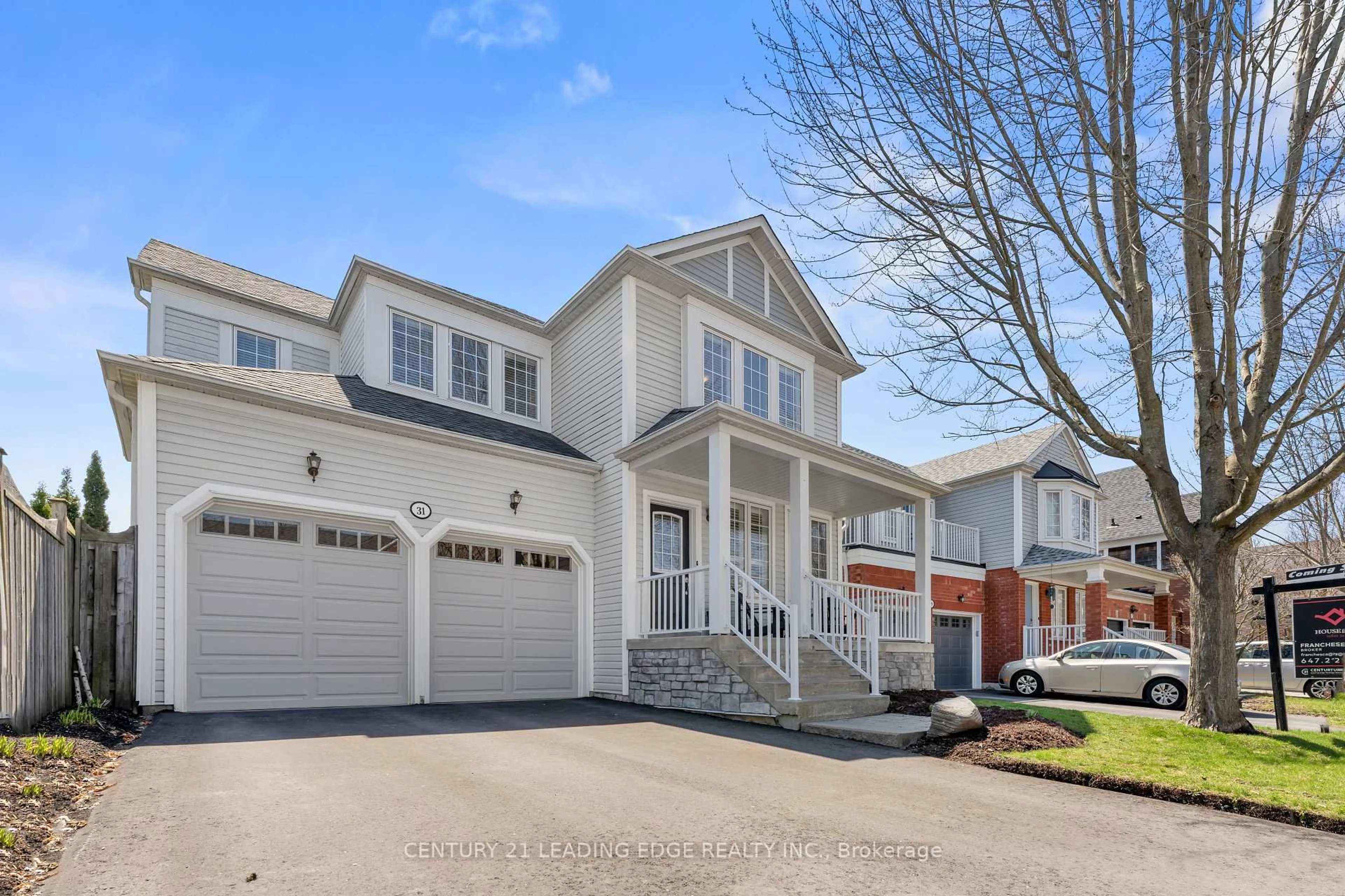 Home with vinyl exterior material, street for 31 Kingham Ave, Ajax Ontario L1Z 1M9