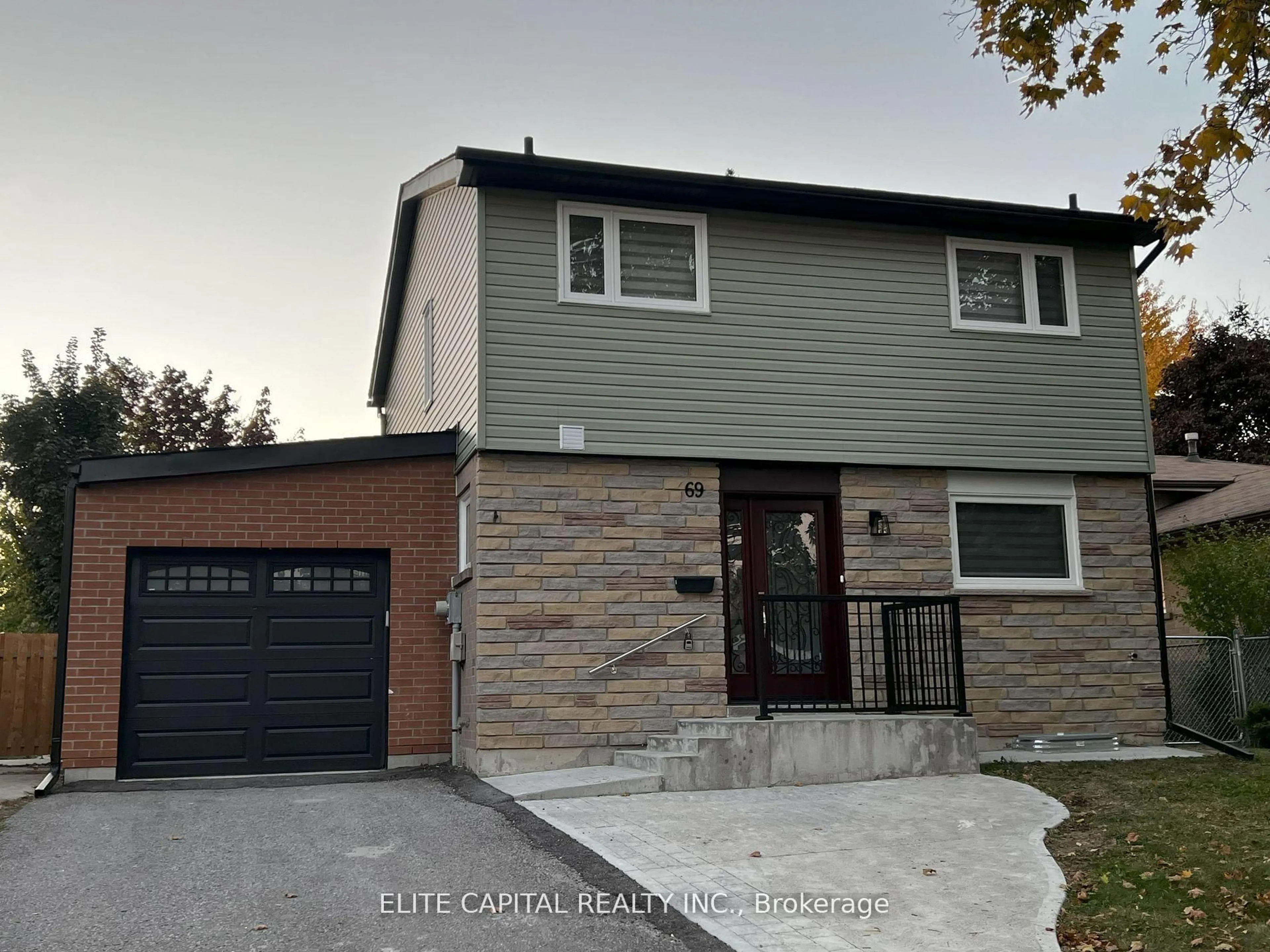 Home with brick exterior material, street for 69 Hutcherson Sq, Toronto Ontario M1B 1C5