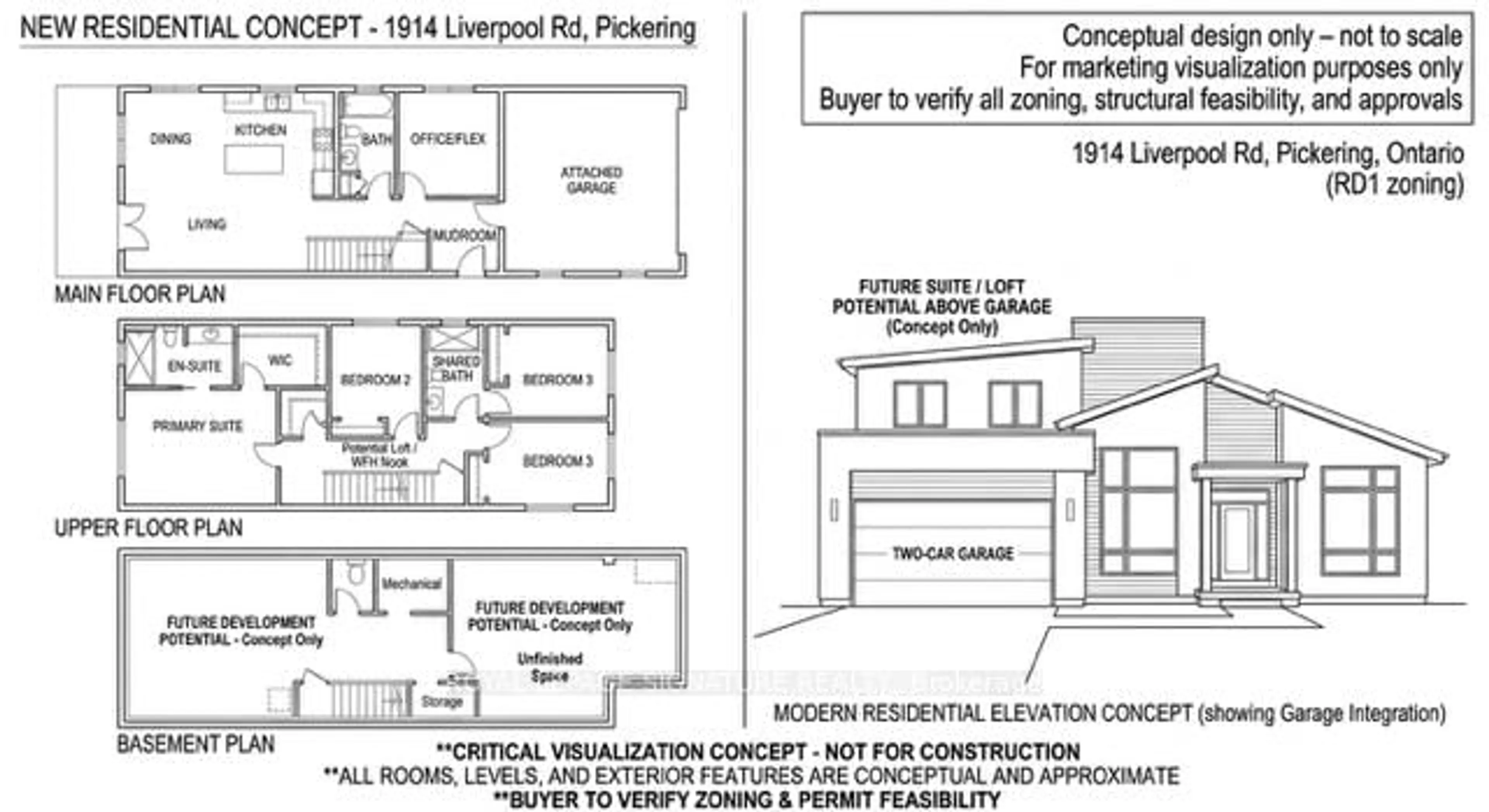 Floor plan for 1914 Liverpool Rd, Pickering Ontario L1V 1W5