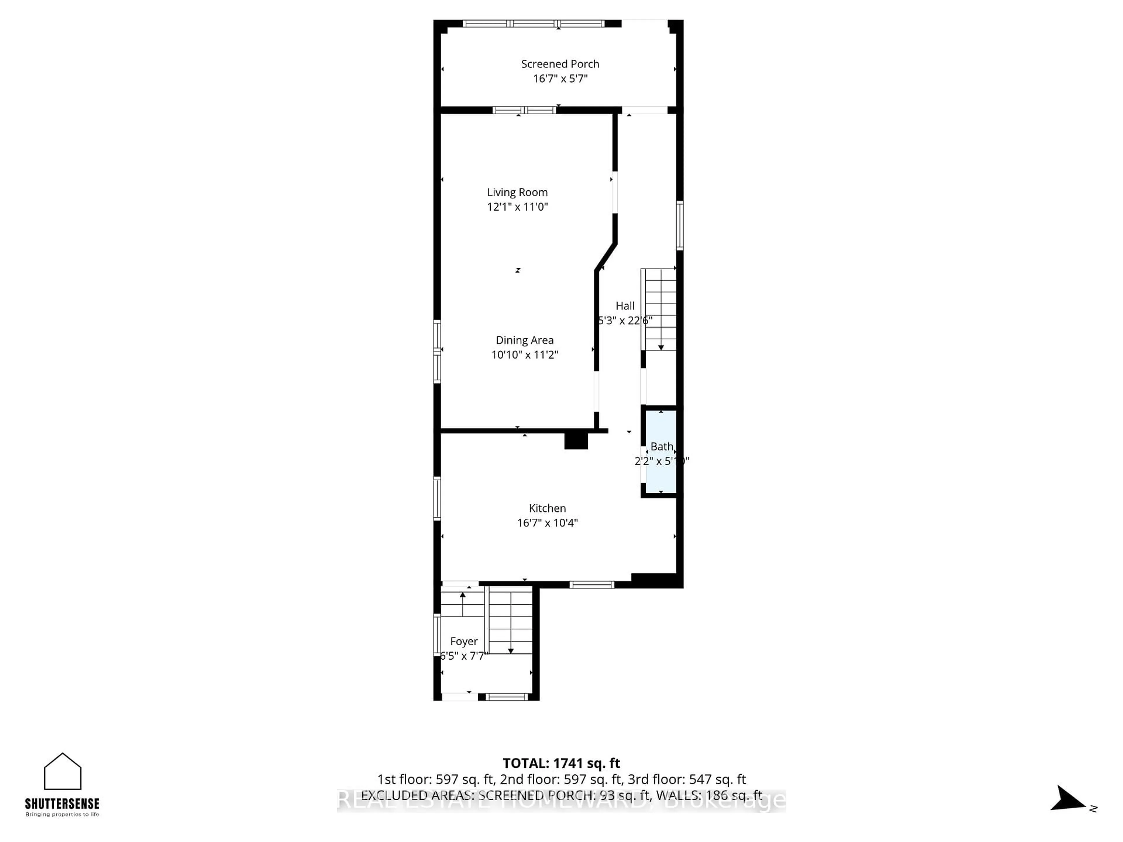 Floor plan for 259 Woodmount Ave, Toronto Ontario M4C 4A2