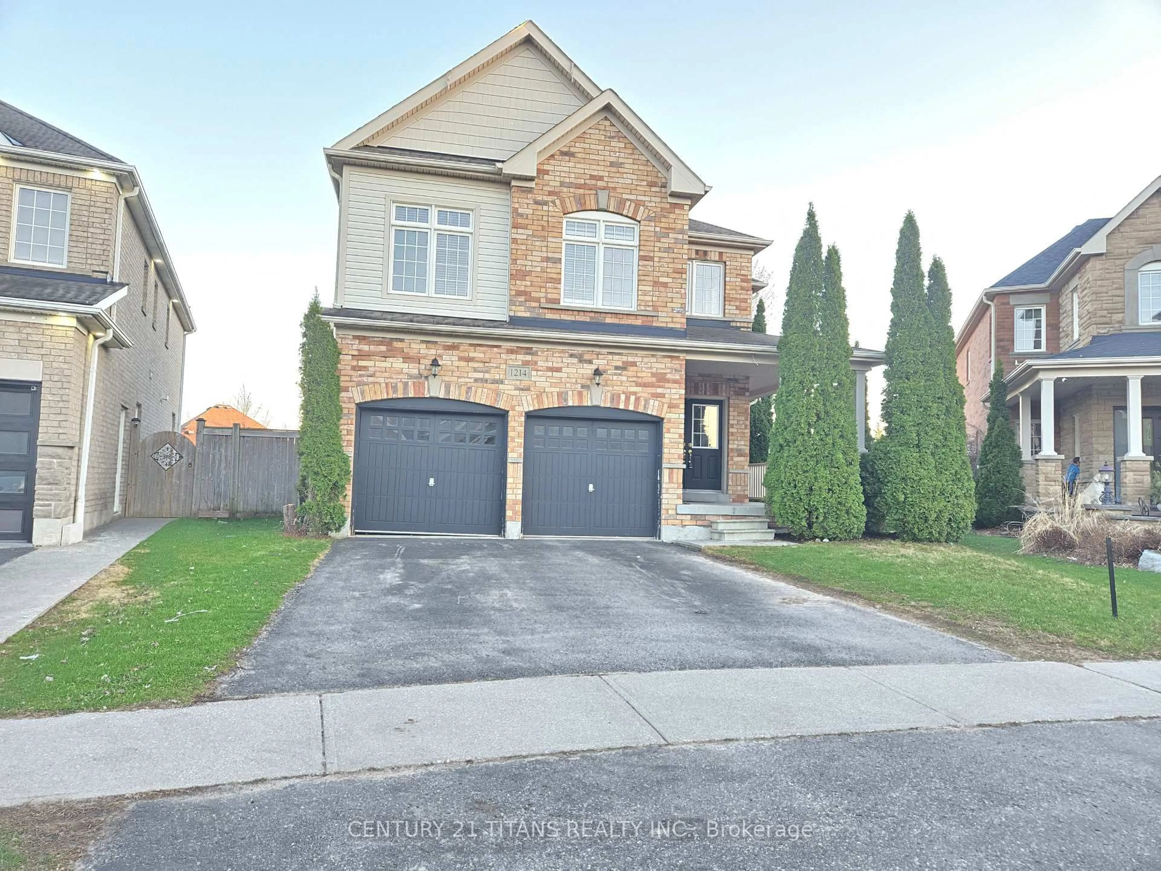 Home with brick exterior material, street for 1214 Harlstone Cres, Oshawa Ontario L1K 0J2