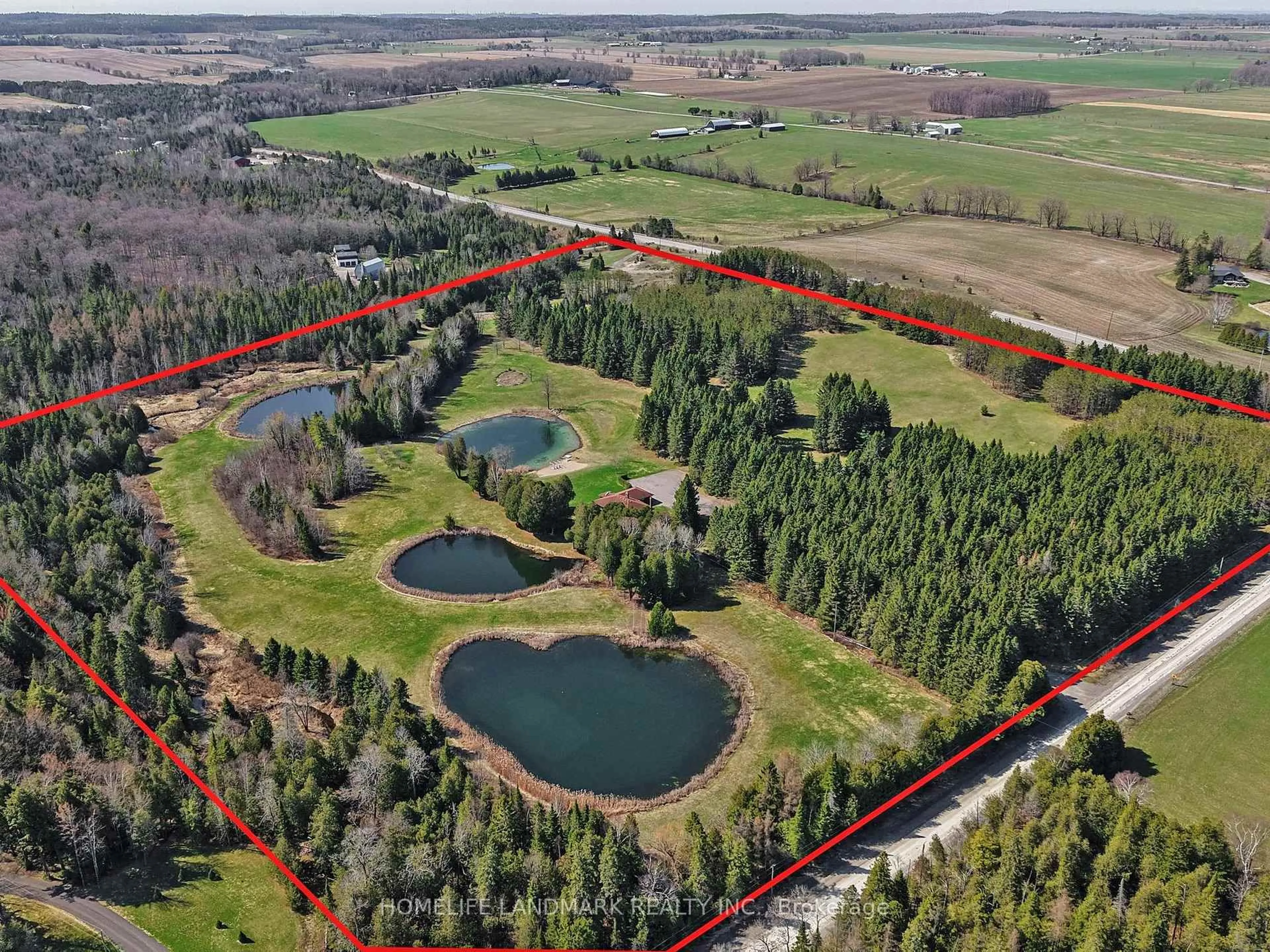 A pic from outside/outdoor area/front of a property/back of a property/a pic from drone, water/lake/river/ocean view for 3580 McKee Rd, Scugog Ontario L0B 1B0