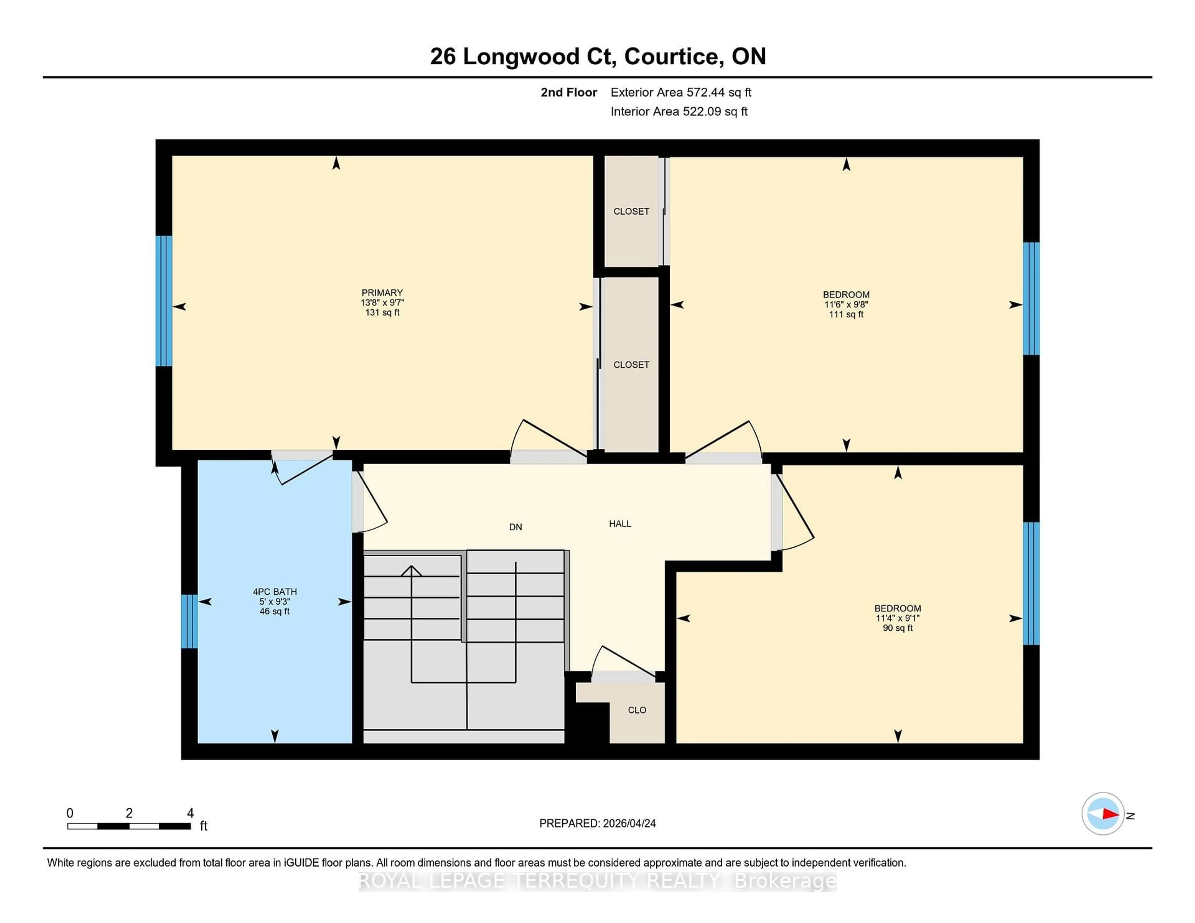 Floor plan for 26 Longwood Crt, Clarington Ontario L1E 1R8