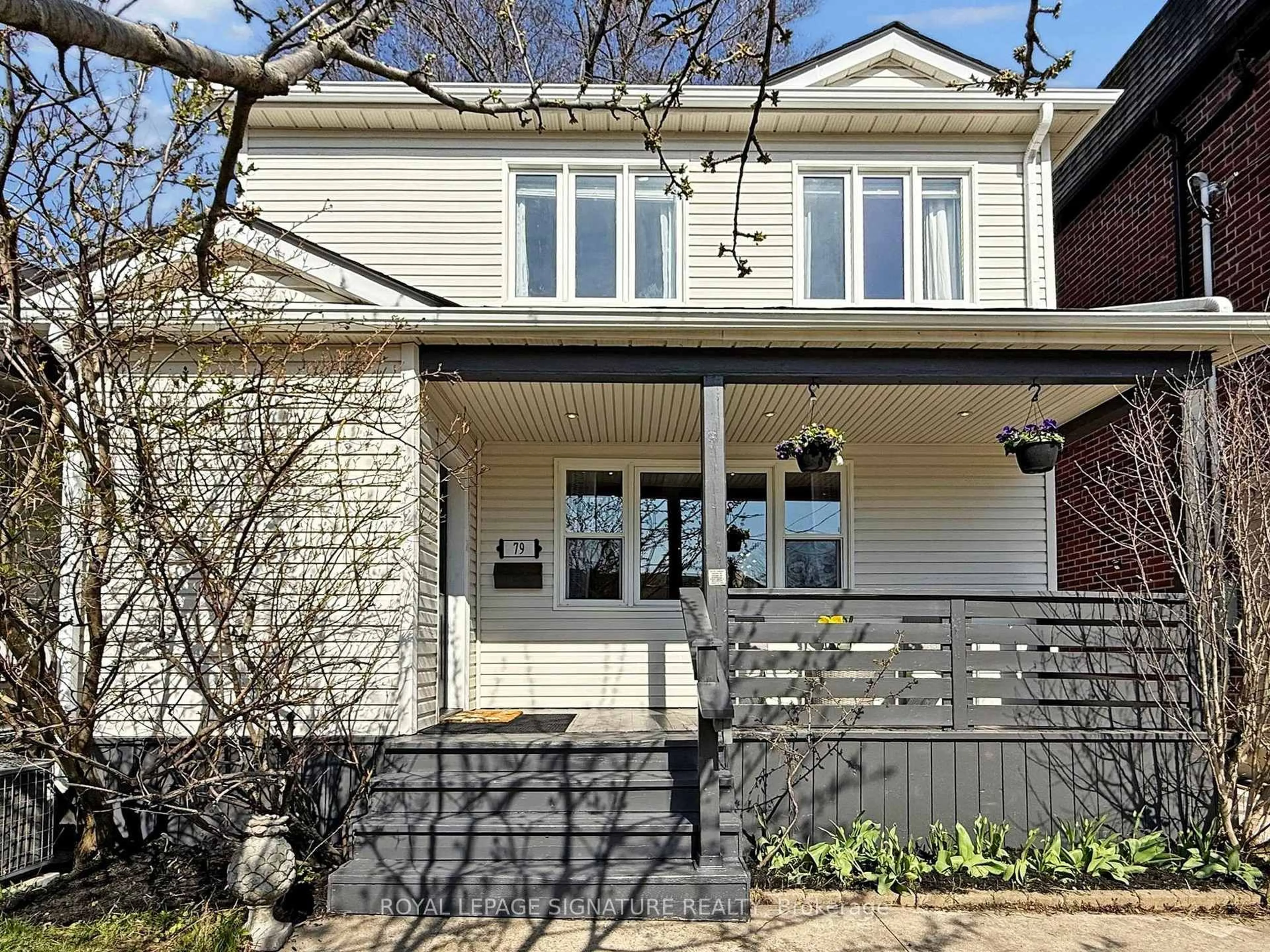 Home with brick exterior material, street for 79 Meighen Ave, Toronto Ontario M4B 2H4
