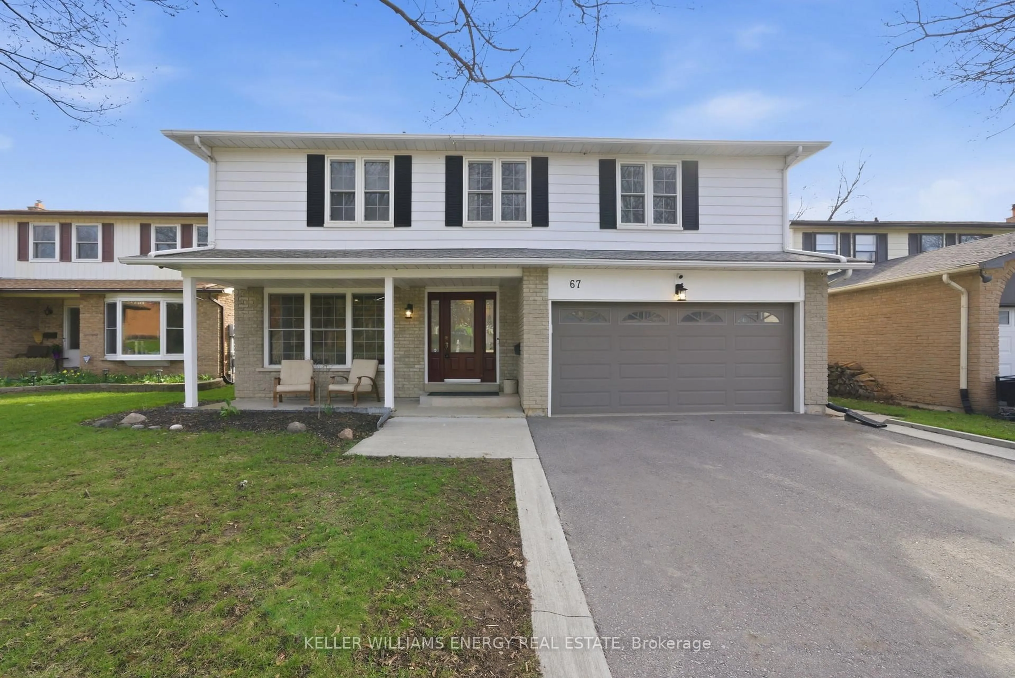 Home with brick exterior material, street for 67 Rhonda Blvd, Clarington Ontario L1C 3W3