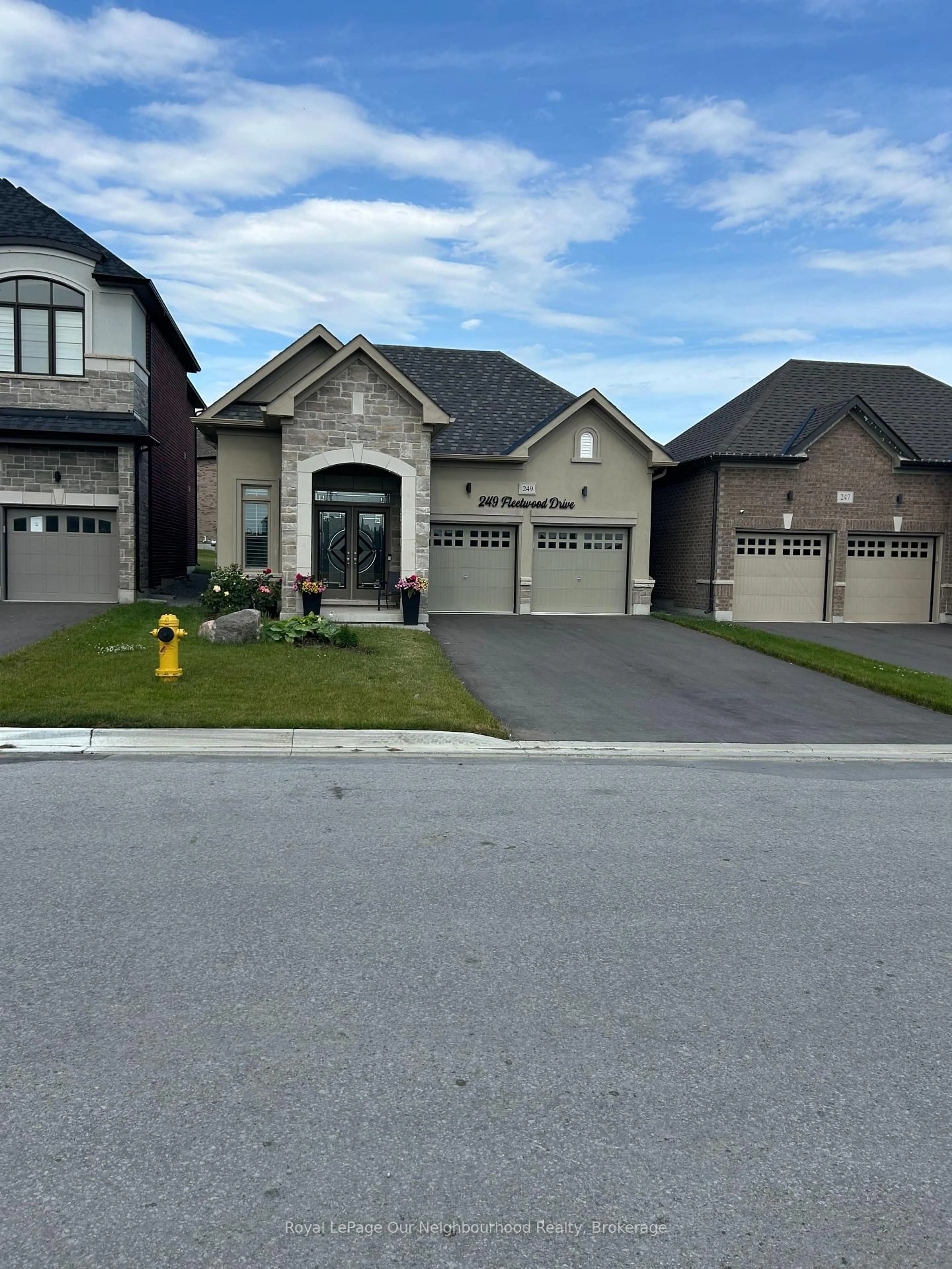 Home with brick exterior material, street for 249 Fleetwood Dr, Oshawa Ontario L1K 3E8